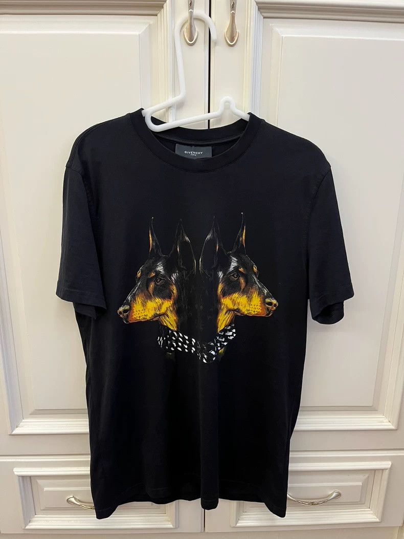 Givenchy Givenchy Twin Doberman Black T-Shirt Size US S / EU 44-46 / 1 - 1 Thumbnail