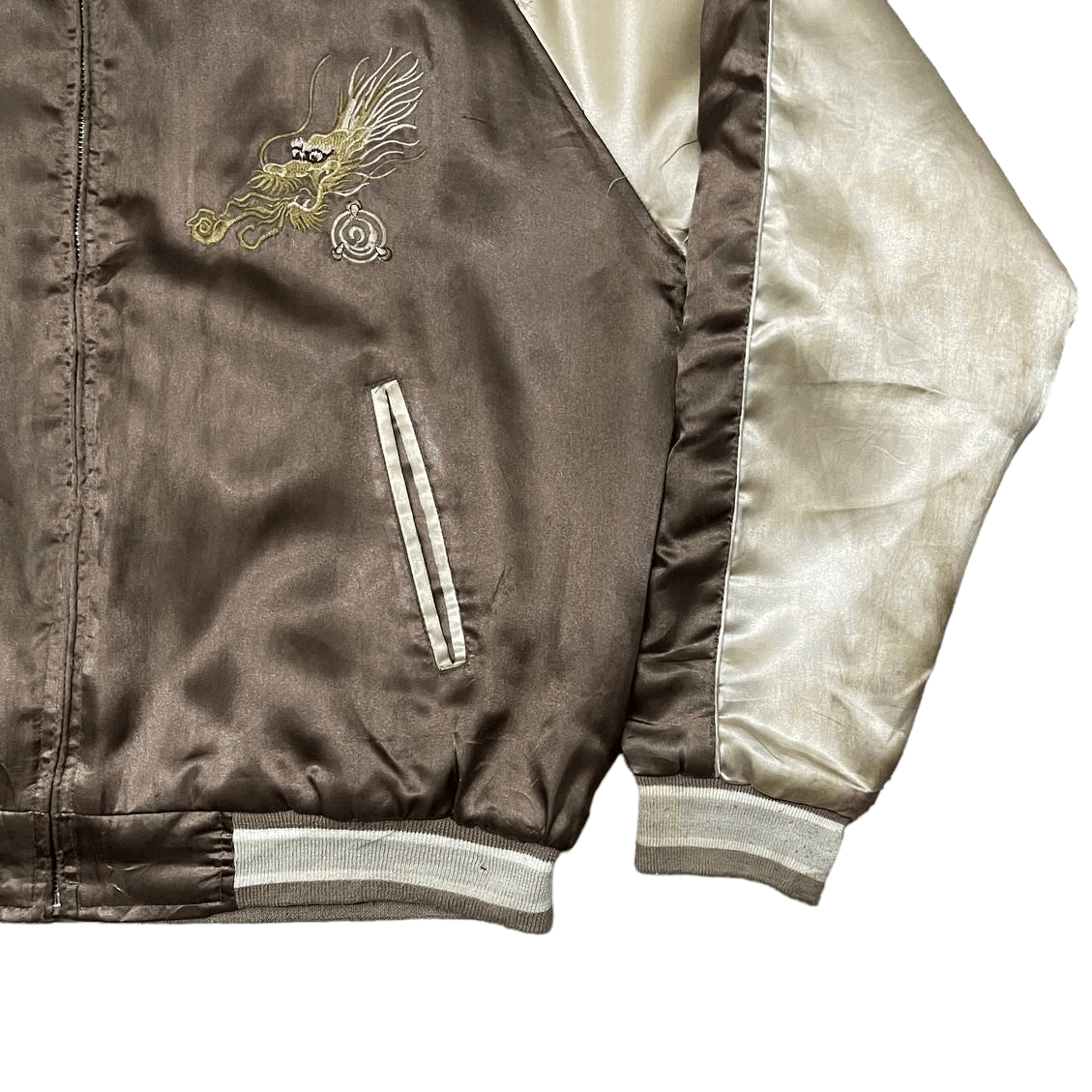 Japanese Brand Vintage Dragon Sukajan Souvenir Bomber Jacket Embroidery Size US L / EU 52-54 / 3 - 9 Thumbnail