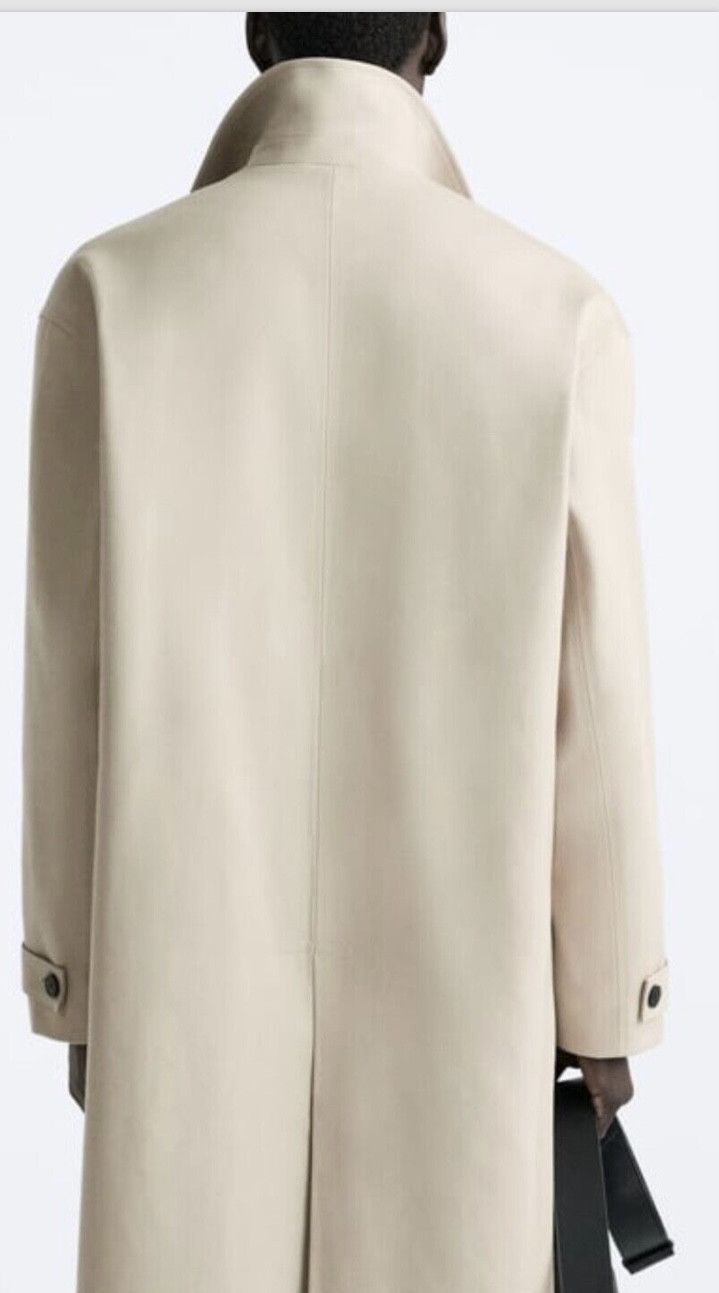 Zara Zara oversized cotton trench coat L-XL SAND BNWT Size US XL / EU 56 / 4 - 5 Thumbnail