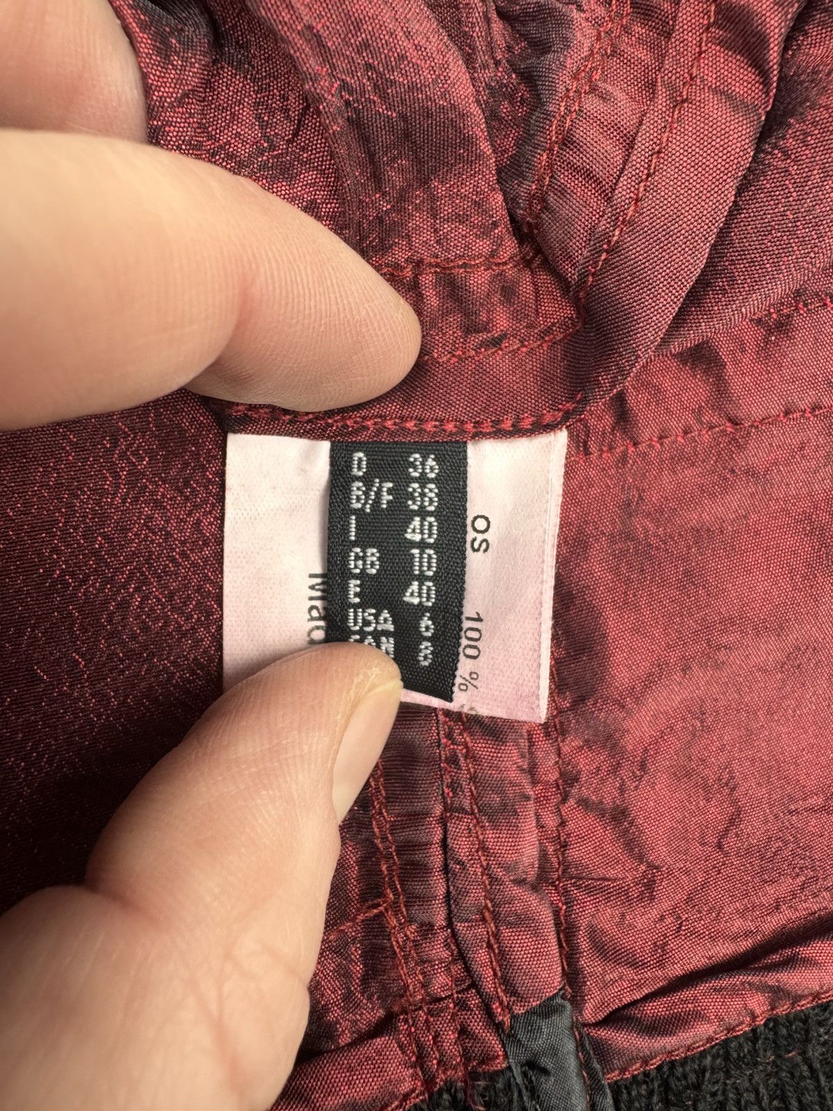 Other Uli Schneider Women Jacket Burgundy Size М Size M / US 6-8 / IT 42-44 - 3 Thumbnail