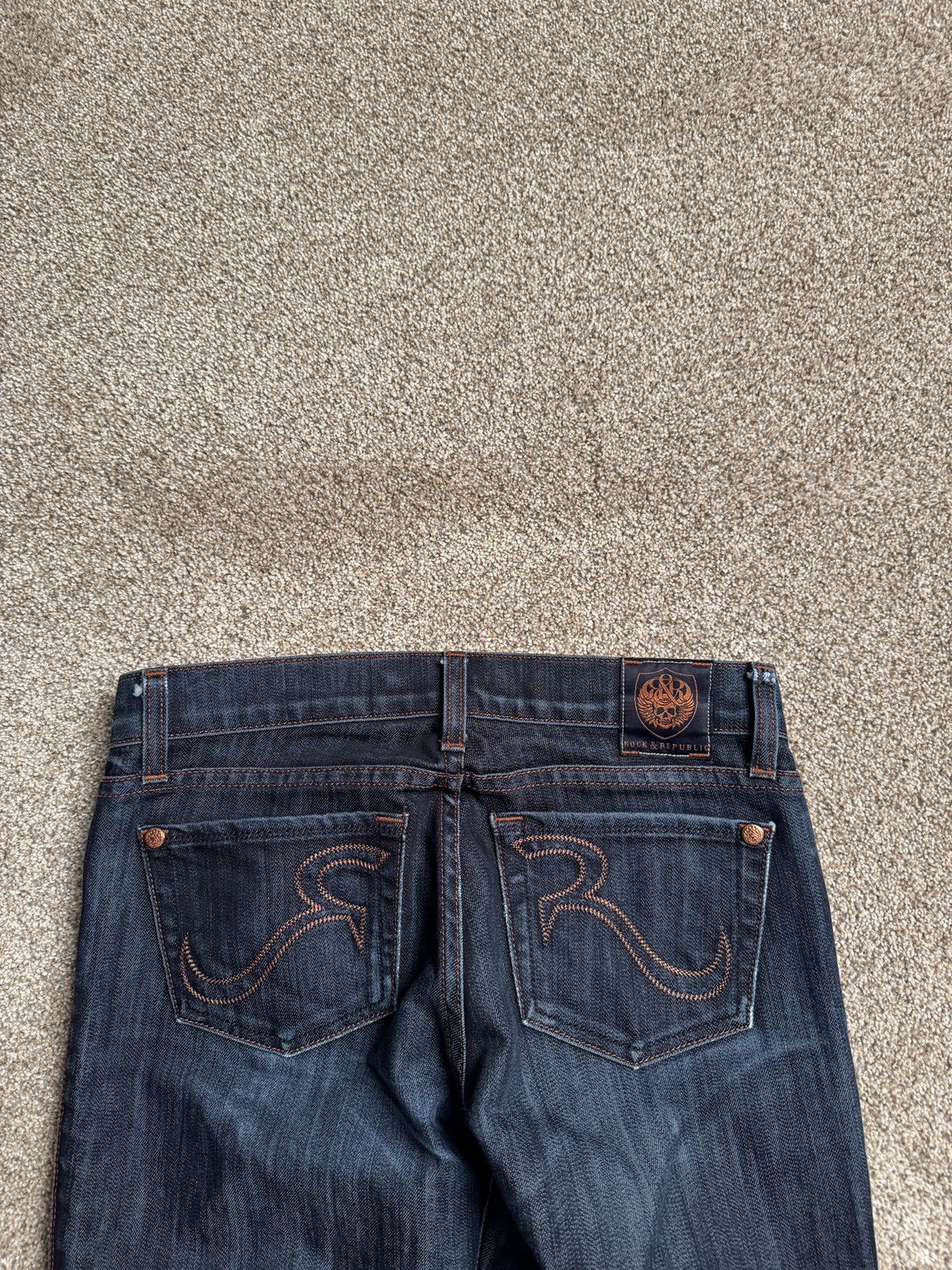 Rock & Republic ROCK REPUBLIC NDIGO BLUE SLIM CUT DENIM Size 28" / US 6 / IT 42 - 2 Thumbnail