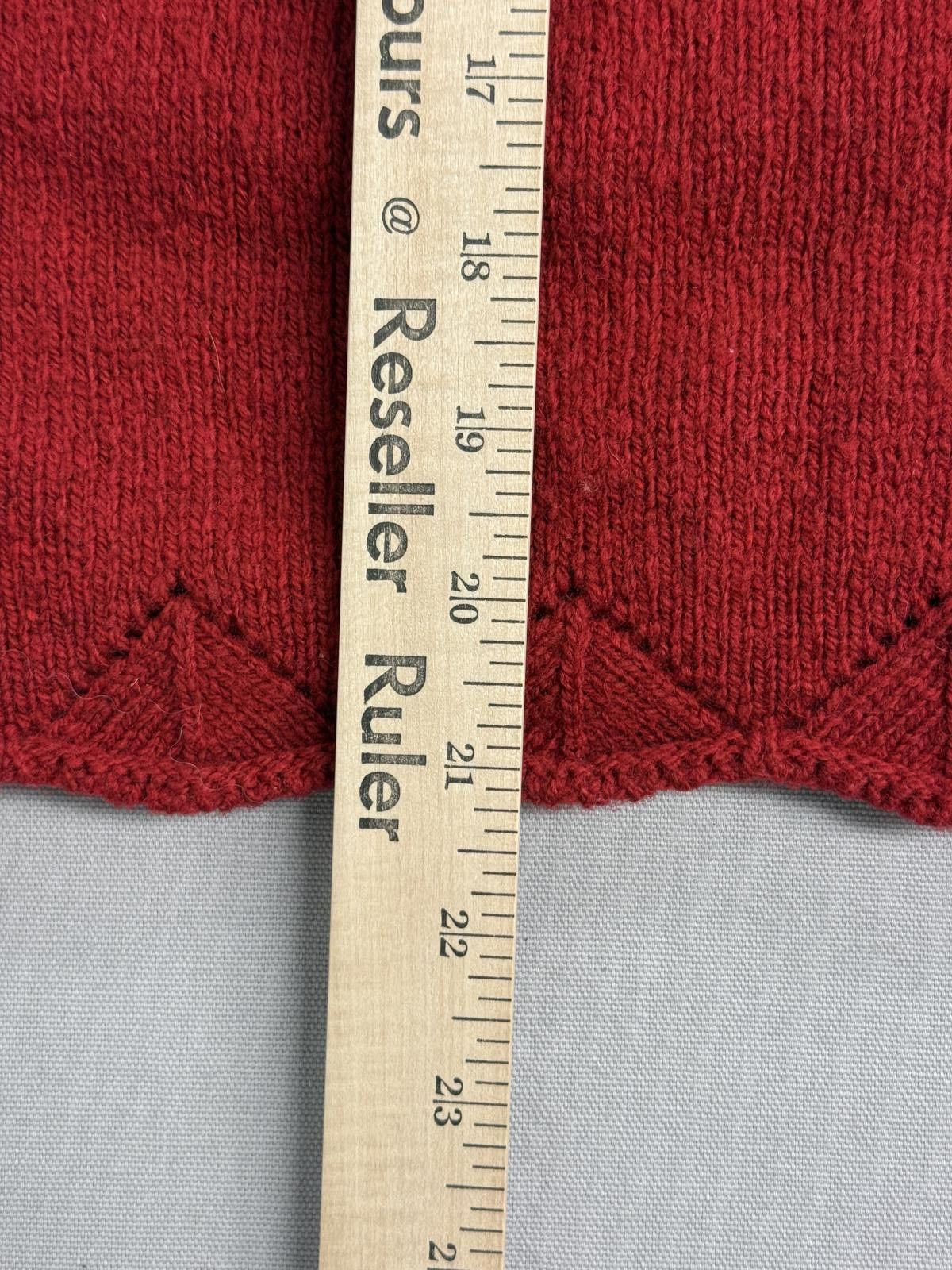 L.L. Bean Vintage L.L. Bean Womens Red Cardigan 100% Wool Scotland - M Size M / US 6-8 / IT 42-44 - 5 Thumbnail