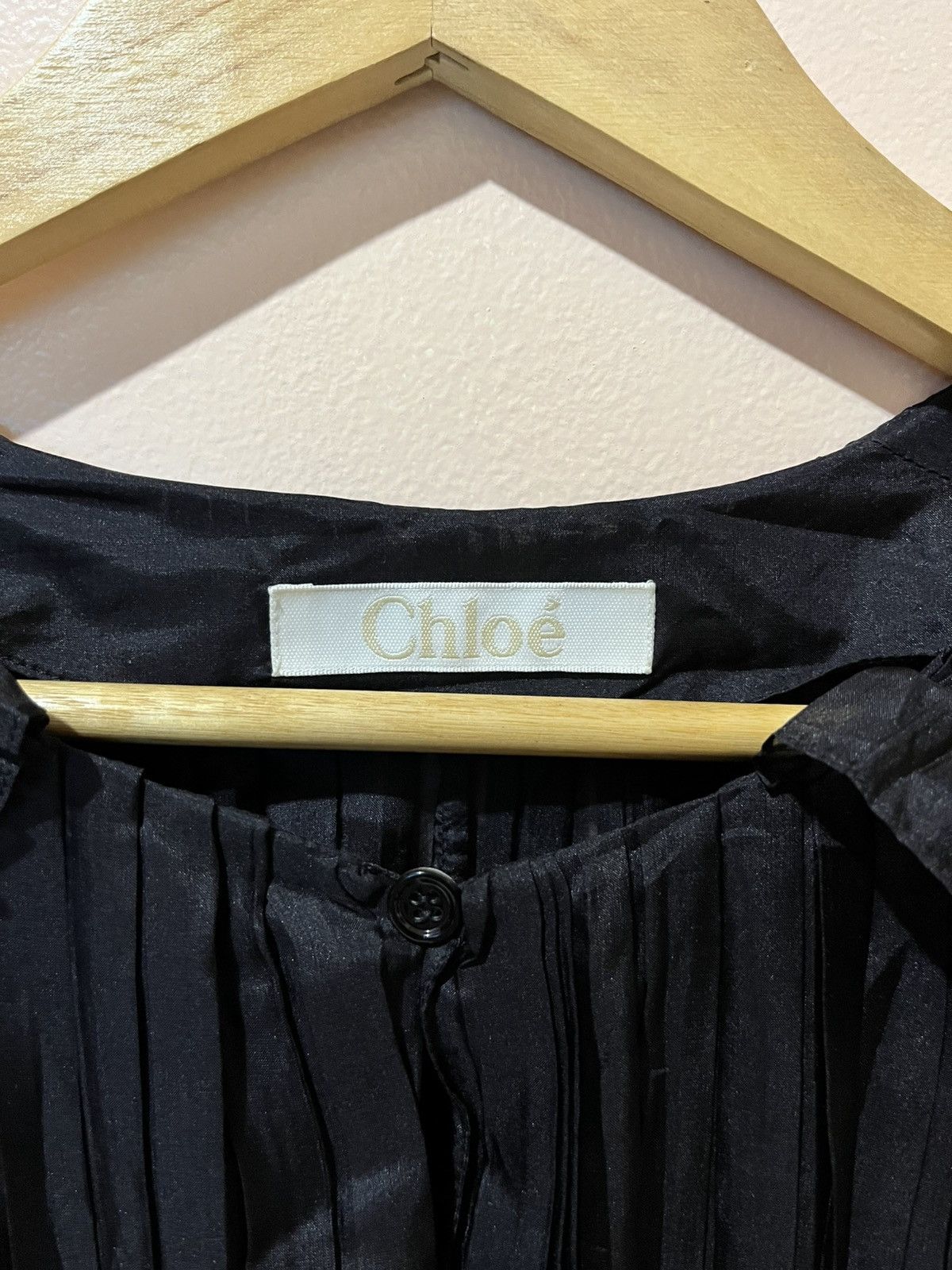 Chloe Chloè - Phoebe Philo - Pleated - Puff Sleeve - Midi Dress Size M / US 6-8 / IT 42-44 - 10 Thumbnail