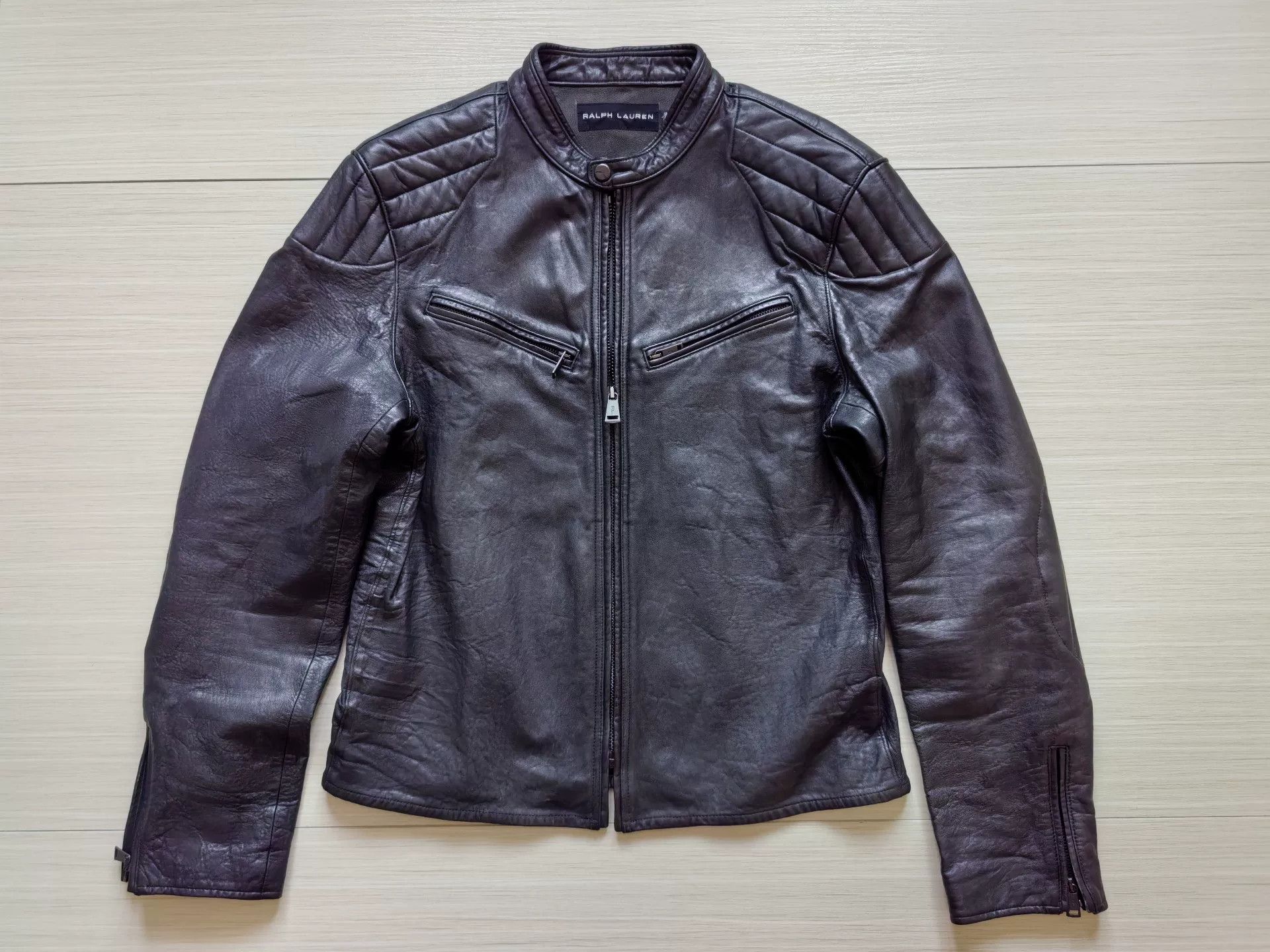 Ralph Lauren Black Label ralph lauren black label leather motorcycle jacket Size US L / EU 52-54 / 3 - 1 Thumbnail