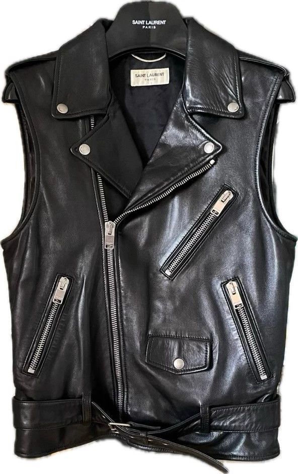 Saint Laurent Paris 13ss lamb fur vest