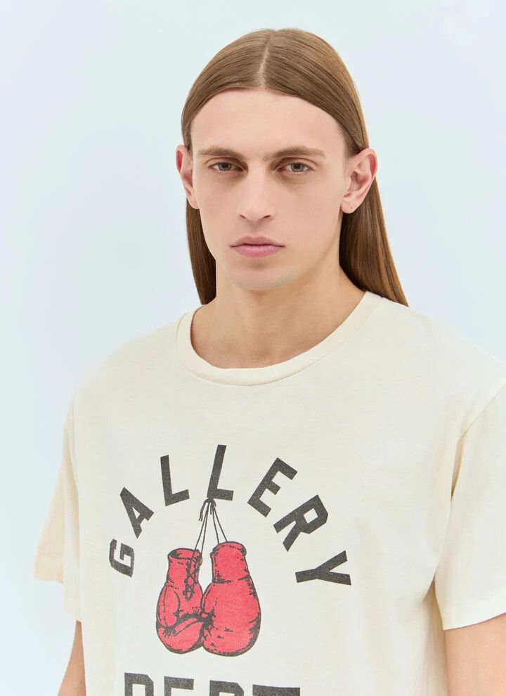 Gallery Dept. o1mle0226 Boxing Merch T-Shirt in Cream Size US XXL / EU 58 / 5 - 3 Thumbnail