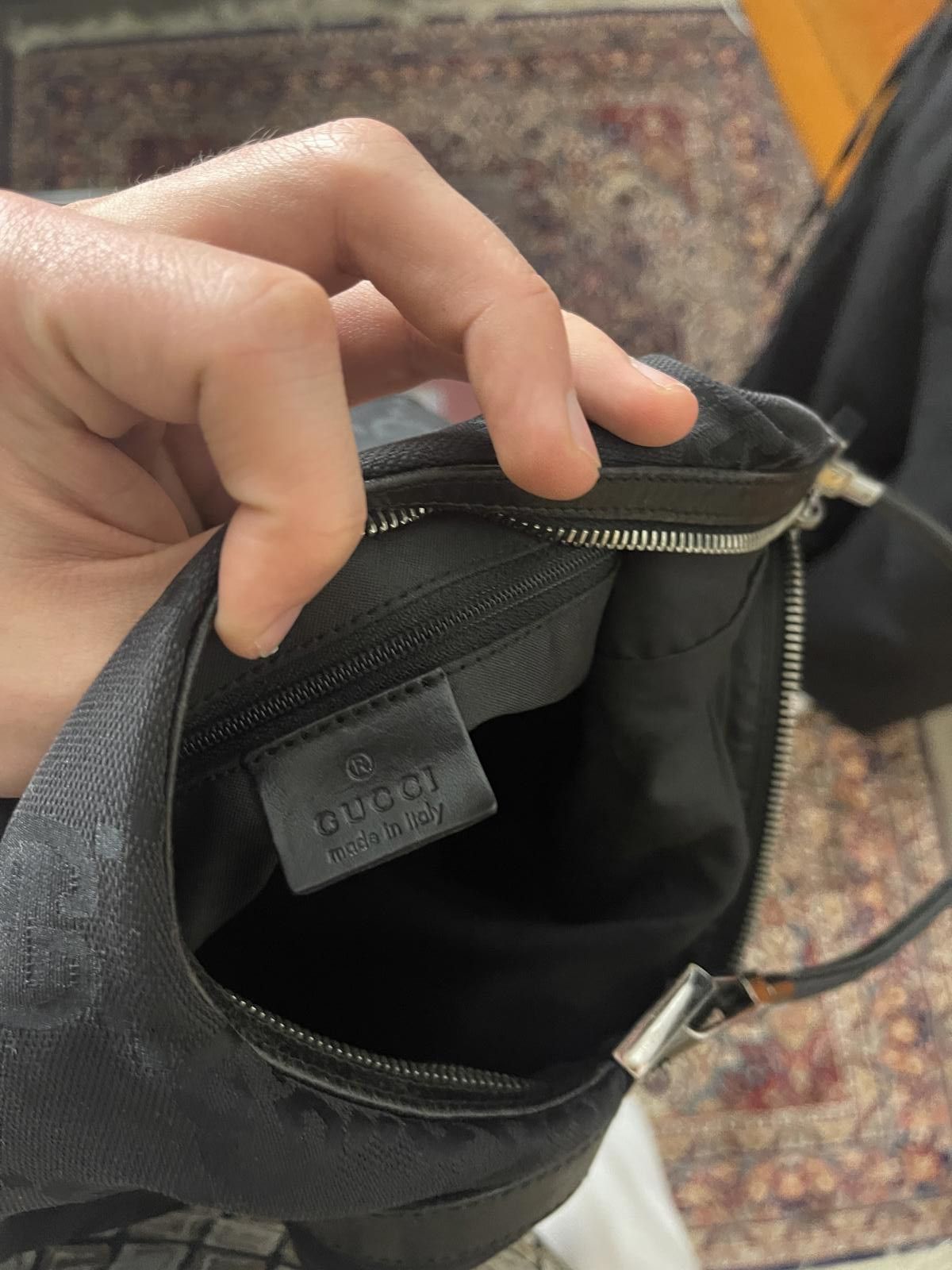 Gucci Gucci - Black Monogram Shoulder Bag Size ONE SIZE - 8 Thumbnail