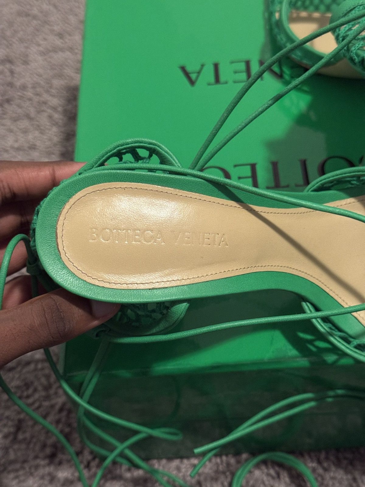 Bottega Veneta Bottega Vaneta Stretch Lace-Up Sandal Size US 6.5 / IT 36.5 - 8 Thumbnail
