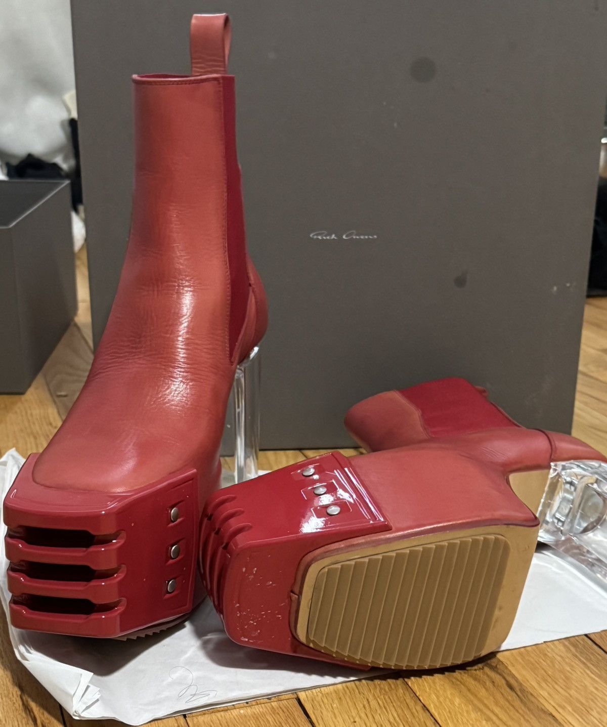 Rick Owens Drkshdw Rick Owens DRKSHDW Grilled Platforms FW22 Size US 8.5 / EU 41-42 - 3 Thumbnail