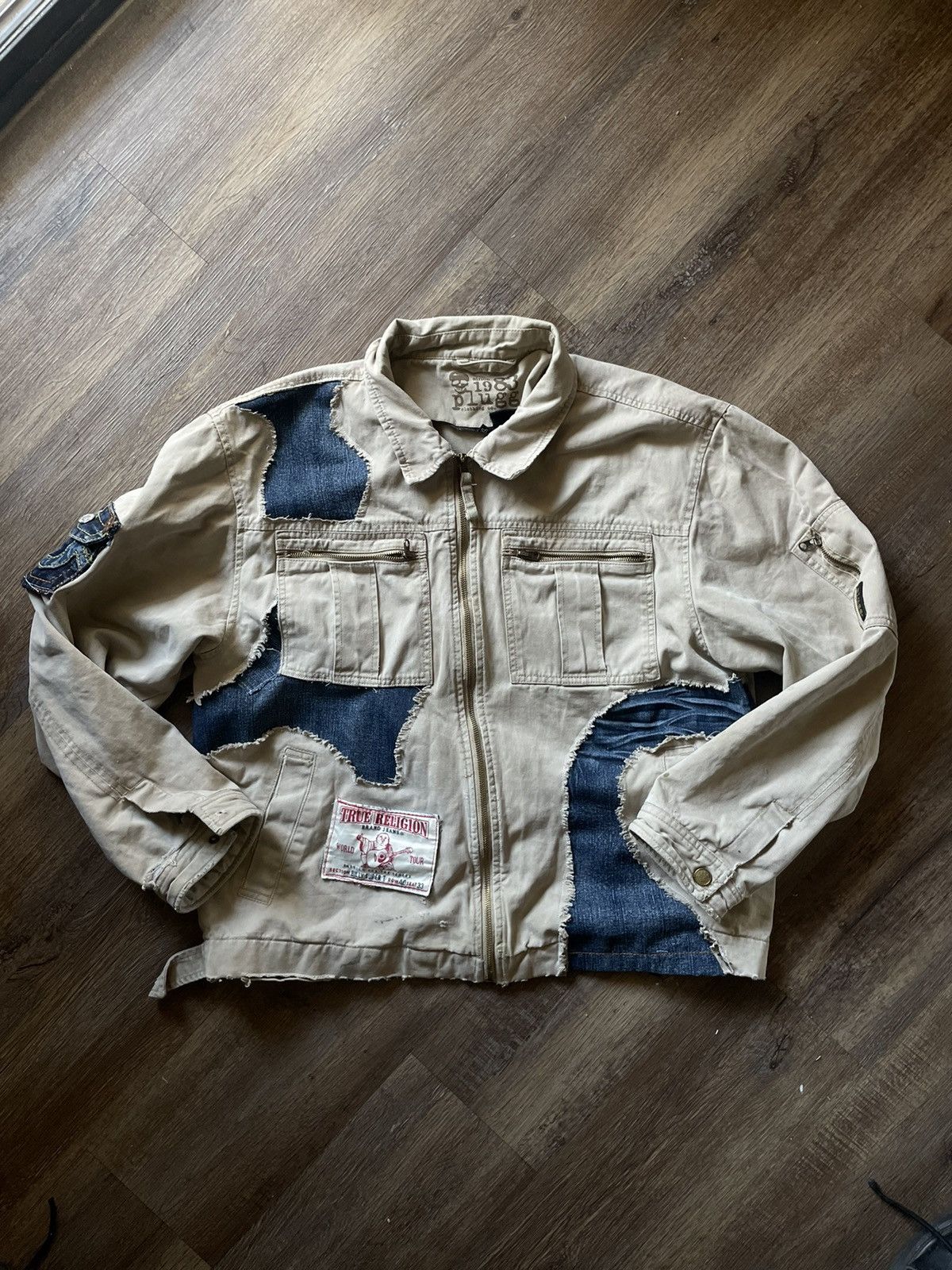 Other 1of1 True Religion X PLUGG 1983 Distressed Work Jackey Size US XL / EU 56 / 4 - 2 Thumbnail