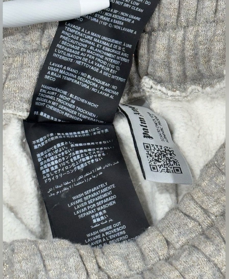 Palm Angels PALM ANGELS PXP Painted Classic Sweatpants MELANGE GREY Sz M Size US 32 / EU 48 - 11 Thumbnail