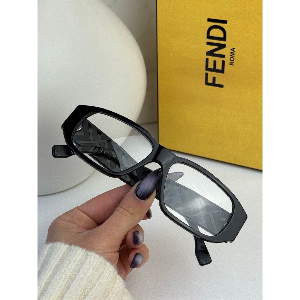 Fendi NEW Fendi FE50115I Black Eyeglasses Frames Size ONE SIZE - 7 Thumbnail