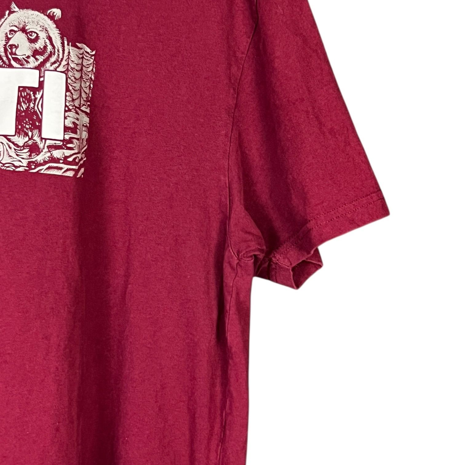 Yeti Men's Yeti Outdoors Bear Mountains Forest Red T-Shirt - XL Size US XL / EU 56 / 4 - 5 Thumbnail
