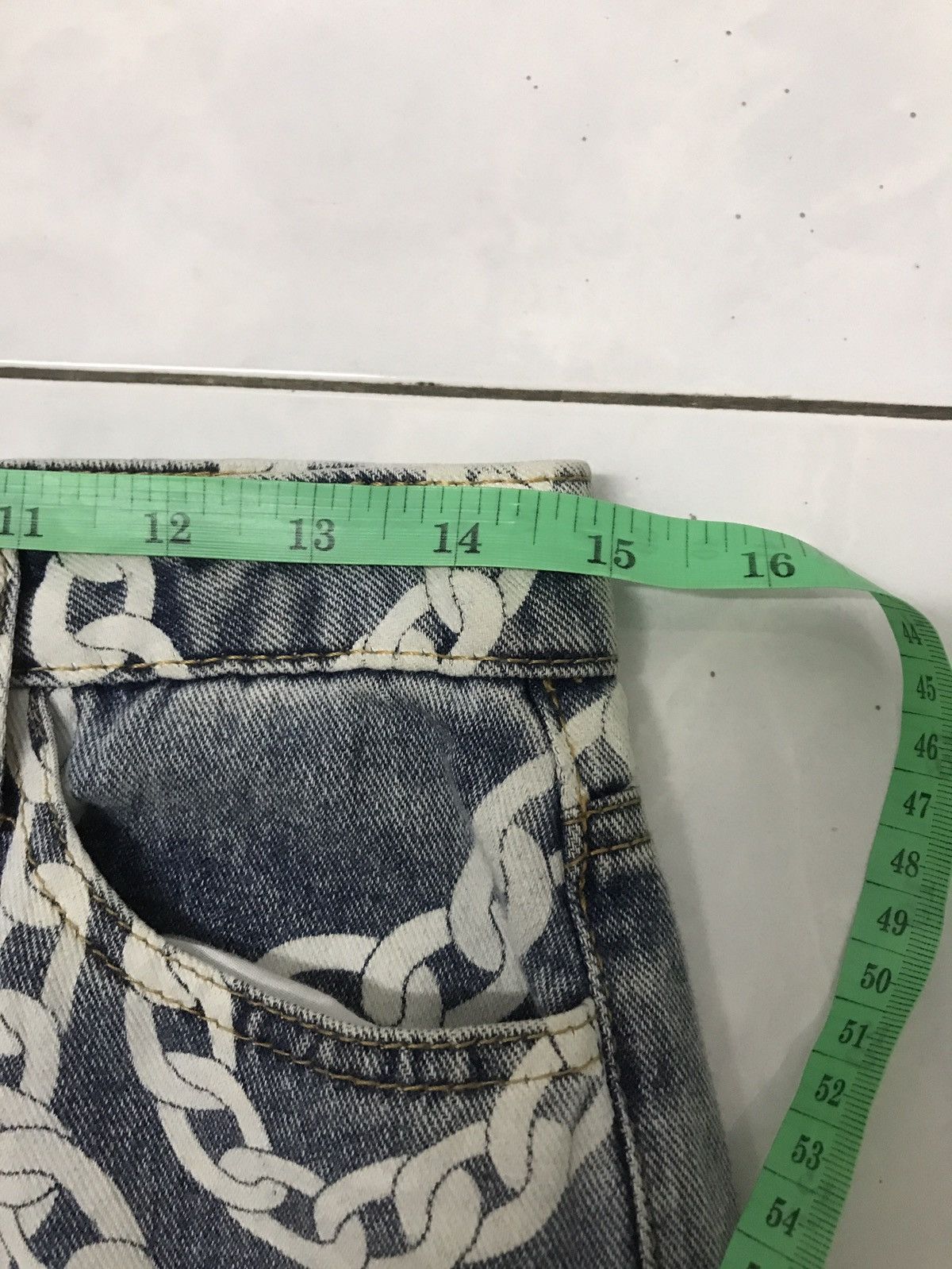 Japanese Brand spoon jeans distress chain ovp design Size US 30 / EU 46 - 5 Thumbnail