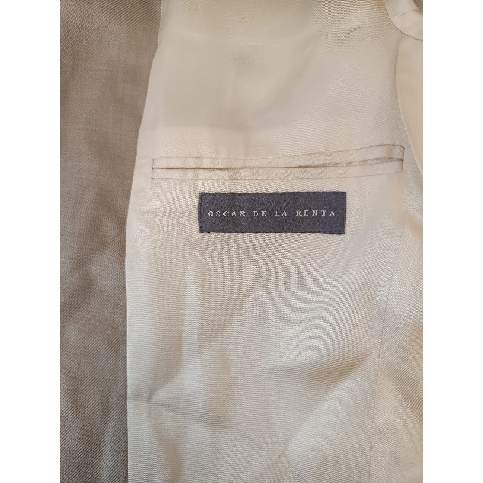 Oscar De La Renta Oscar De La Renta Men Vintage Blazer Suit Jacket Silk Wool Size 52R - 2 Thumbnail