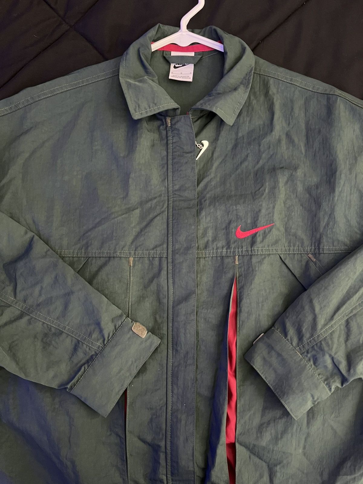 Nike Green & Red Vintage Nike jacket Size US M / EU 48-50 / 2 - 2 Thumbnail