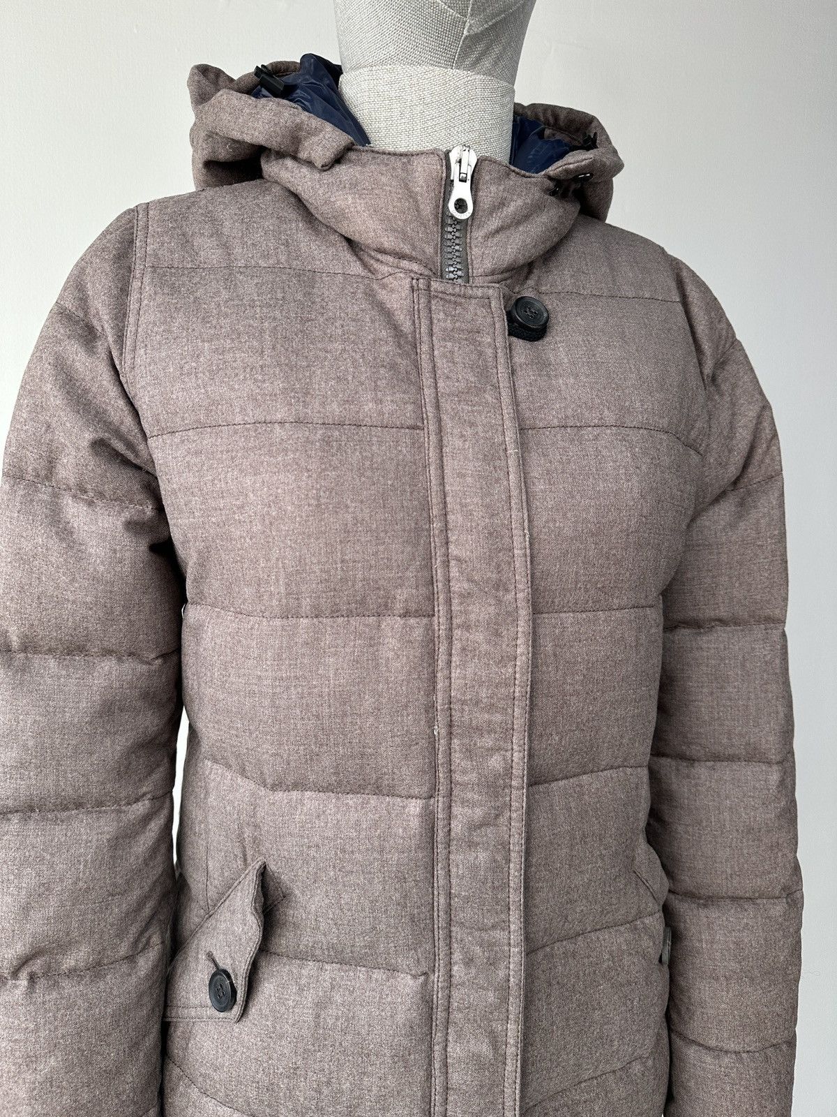 Duvetica DUVETICA Wool Cashmere Goose Down Parka Coat Jacket Women’s Size L / US 10 / IT 46 - 9 Thumbnail