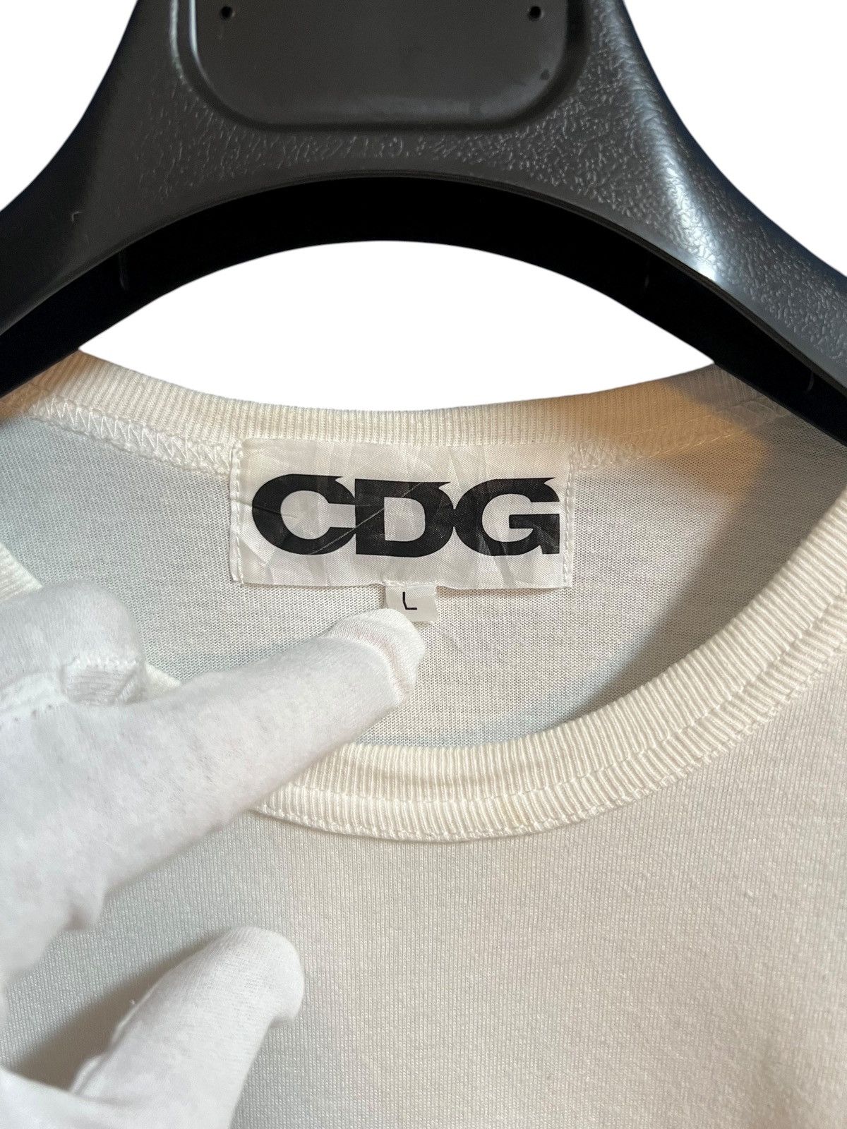 CDG by Comme des Garcons ARCHIVAL! 2010s Comme Des Garcons CDG Side Logo Tee Size US L / EU 52-54 / 3 - 4 Thumbnail