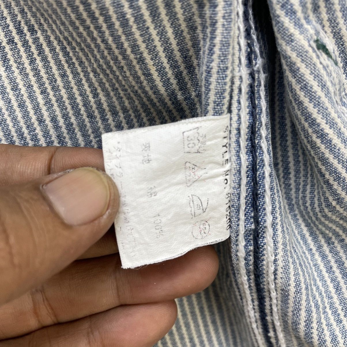 45rpm 💥Faded Japanese Brand Back Number Hikory Stripe Marine Army Size US M / EU 48-50 / 2 - 14 Thumbnail