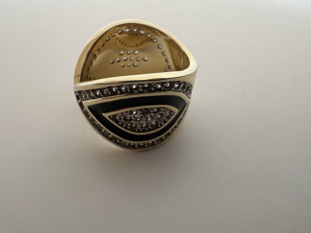 Vintage Earing and ring set: black and gold Size ONE SIZE - 4 Thumbnail