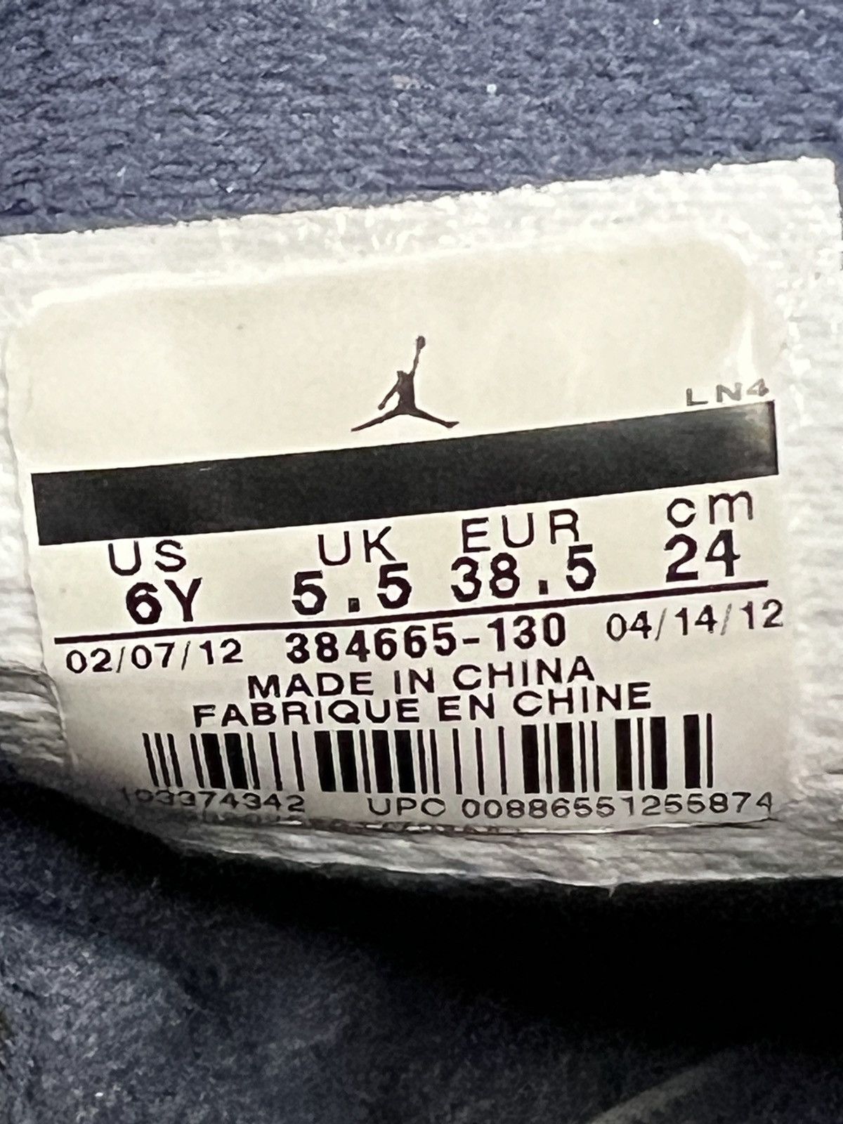 Jordan Brand 2012 Air Jordan 6 Retro Olympic GS Size US 6 / EU 39 - 7 Thumbnail