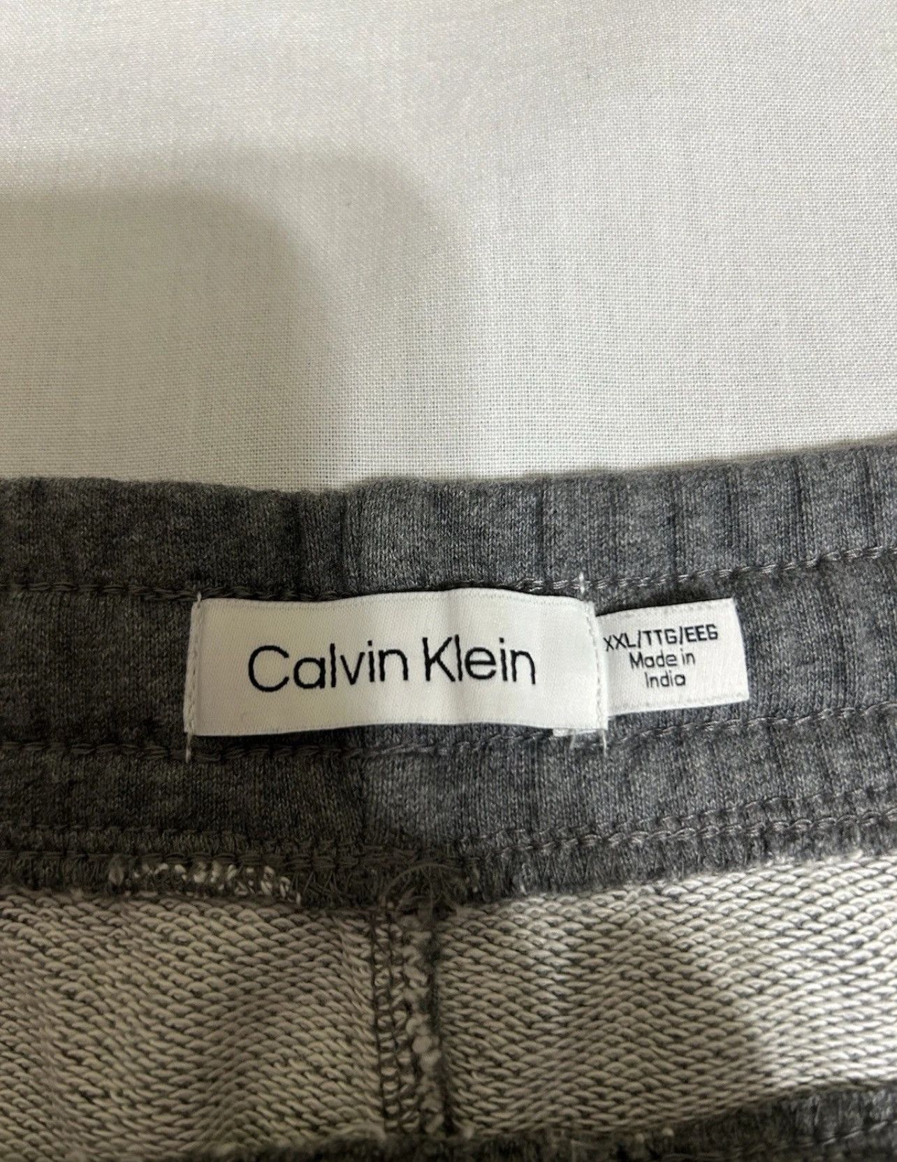 Calvin Klein Calvin Klein Embroidered Logo French Terry Shorts Gray - XXL Size US 40 / EU 56 - 5 Thumbnail
