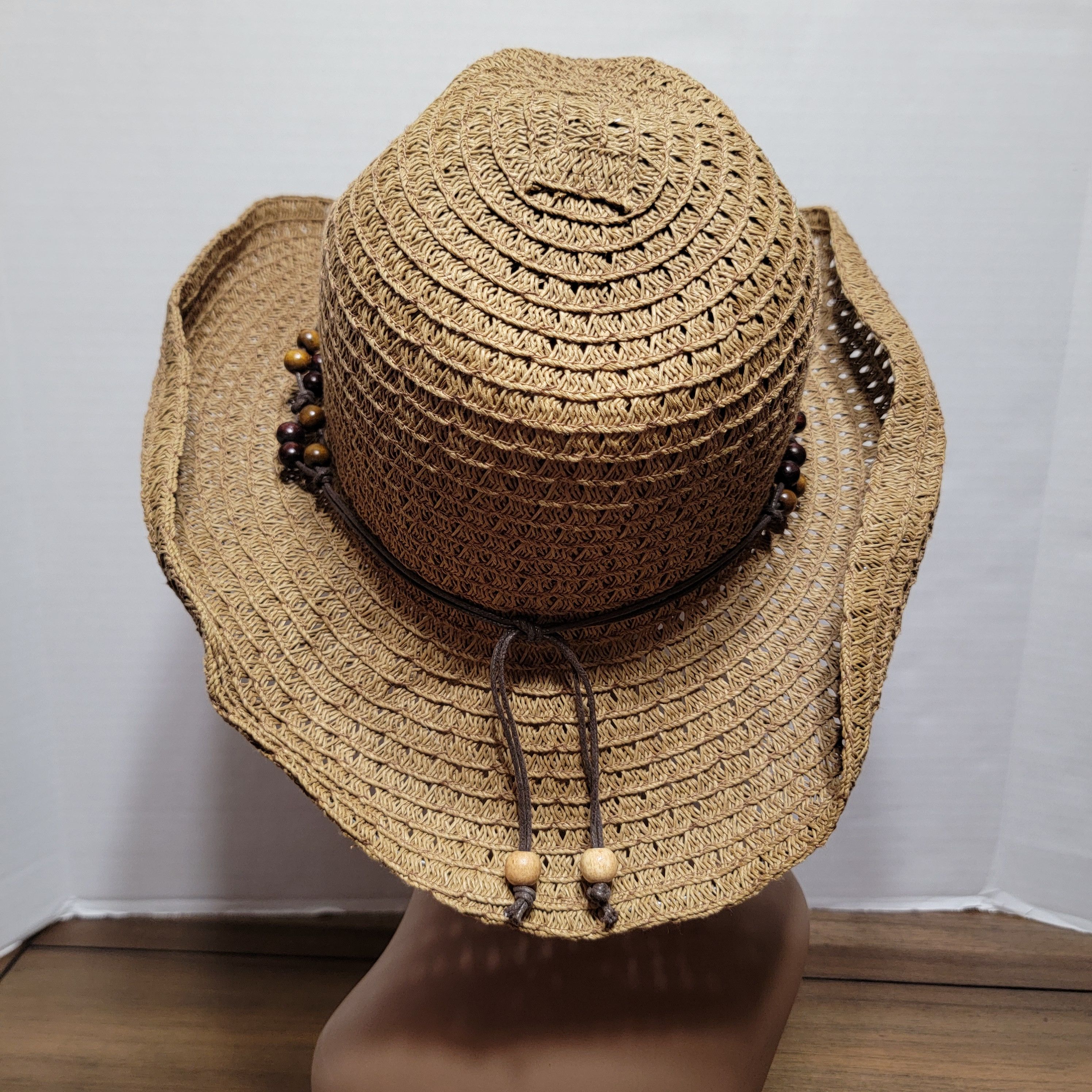 Panama Jack Panama Jack Brown Caribbean Hat w/ Beads - One Size Size ONE SIZE - 4 Thumbnail