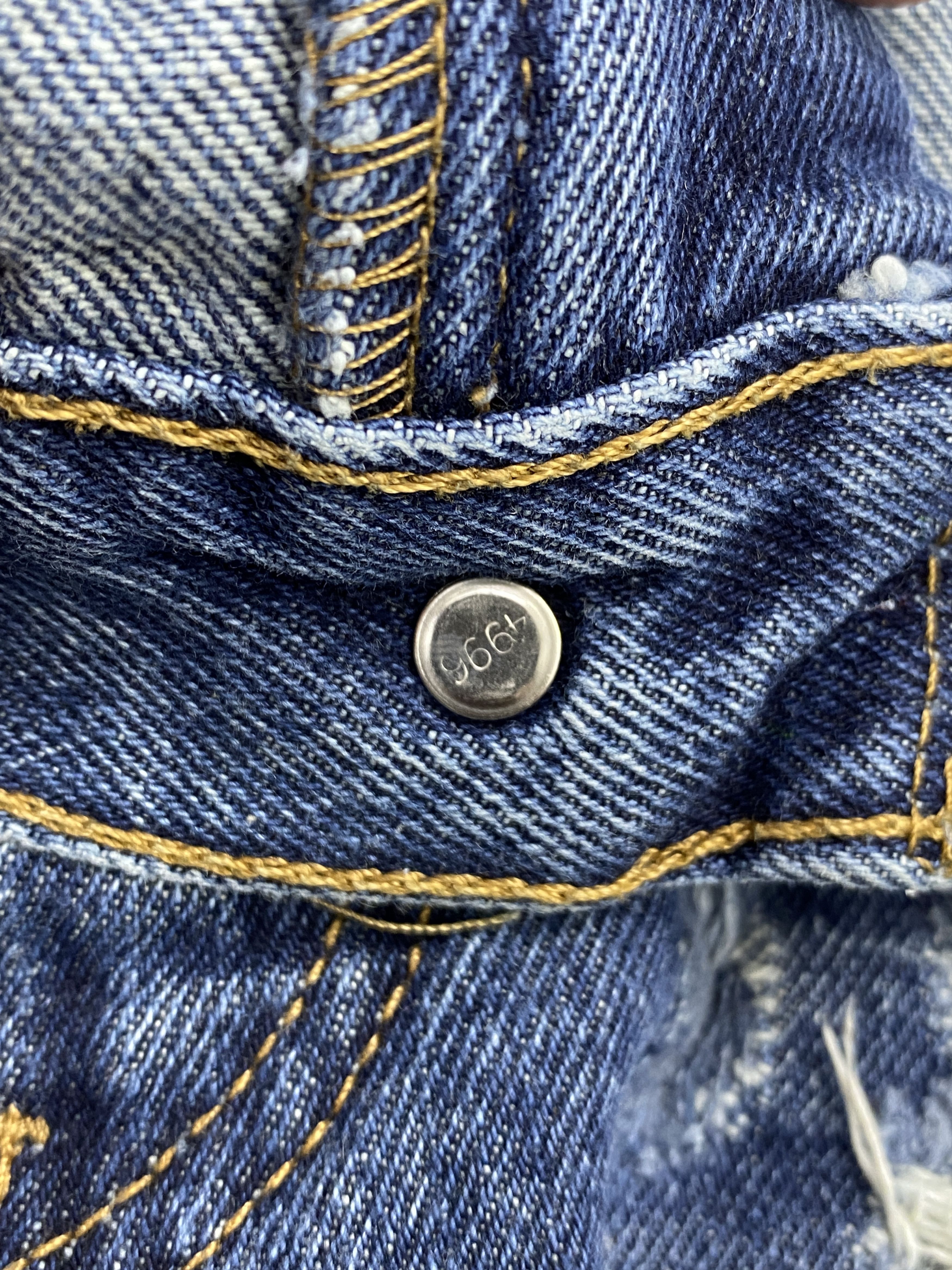 Levi's × Vintage Vintage Levi's 517 Flare Bootcut Distressed Denim Jeans Size US 33 - 14 Thumbnail