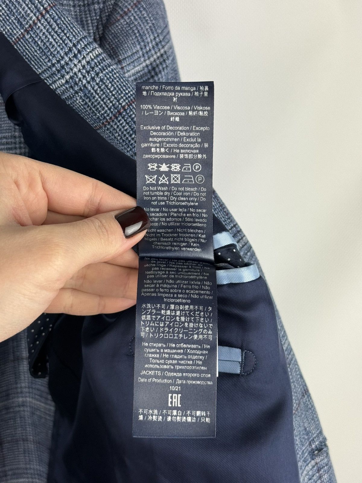 Hackett Hackett Cotton Linen Strch Pow CC Half Lined Blazer Jacket Size 40R - 21 Thumbnail
