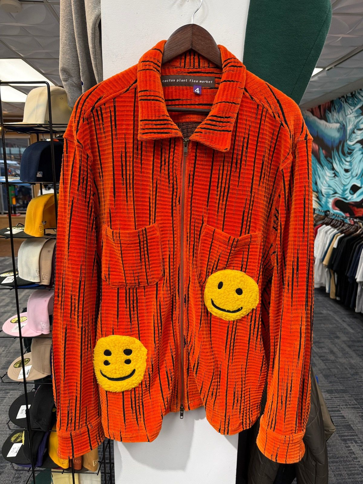 Cactus Plant Flea Market CPFM Orange Crush Zip Up Jacket Size US XL / EU 56 / 4 - 1 Thumbnail