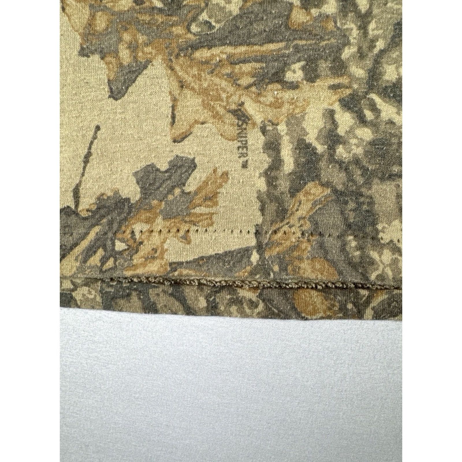 Vintage VINTAGE Ace Sportswear 90s USA Camo T Shirt Sniper Single Stitch 3XL Size US XXL / EU 58 / 5 - 5 Thumbnail