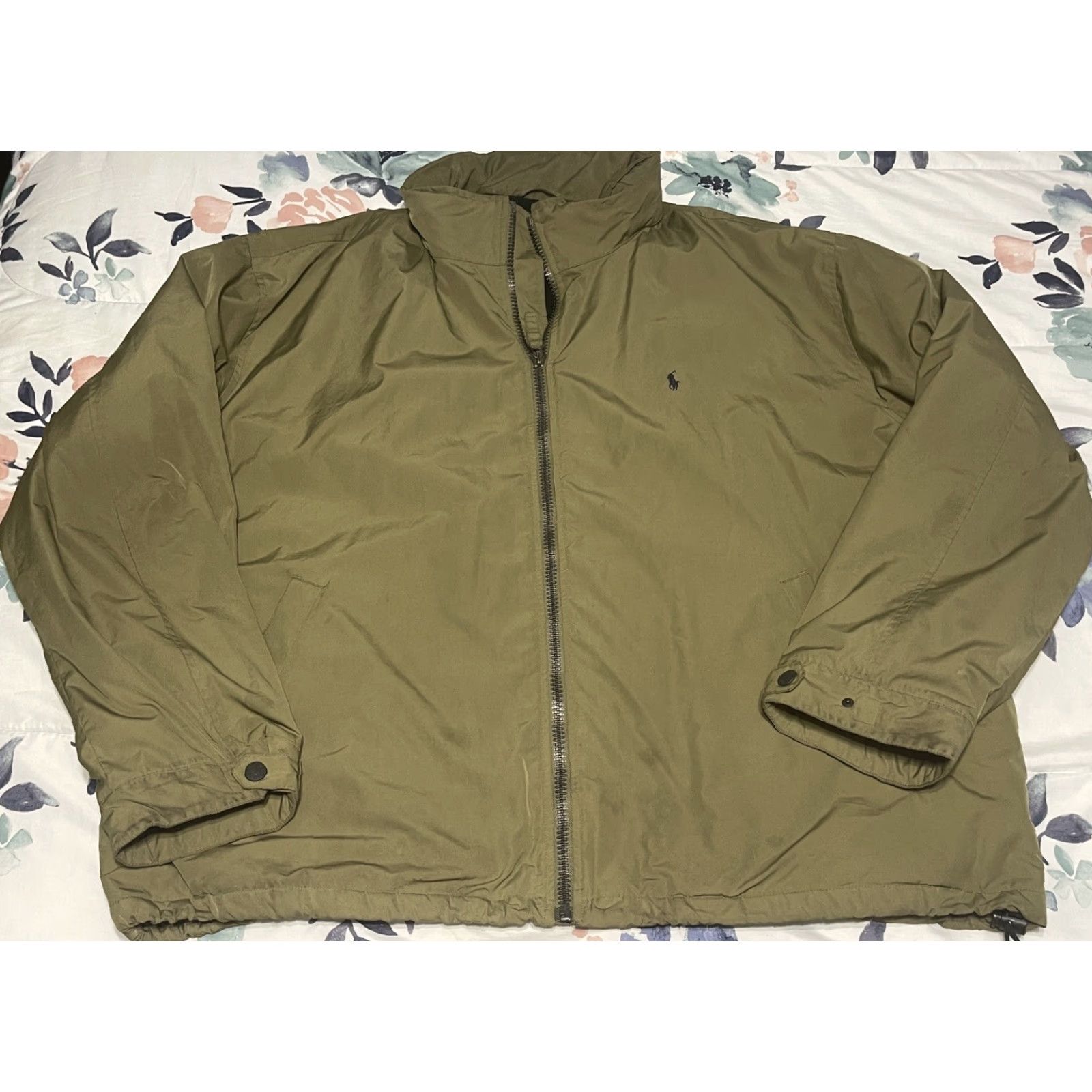 Polo Ralph Lauren Polo Ralph Lauren Jacket Zip Fleece Lined Insulated Logo 3XLT Khaki Green Big & Tall Mens Size US XXL / EU 58 / 5 - 2 Thumbnail