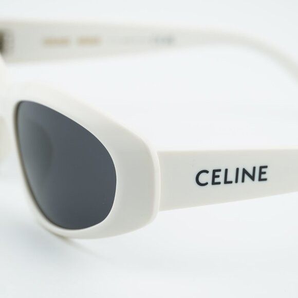 Celine Celine CL40279U 25A Sunglasses Beige Cat Eye Frame, Grey Size ONE SIZE - 9 Thumbnail