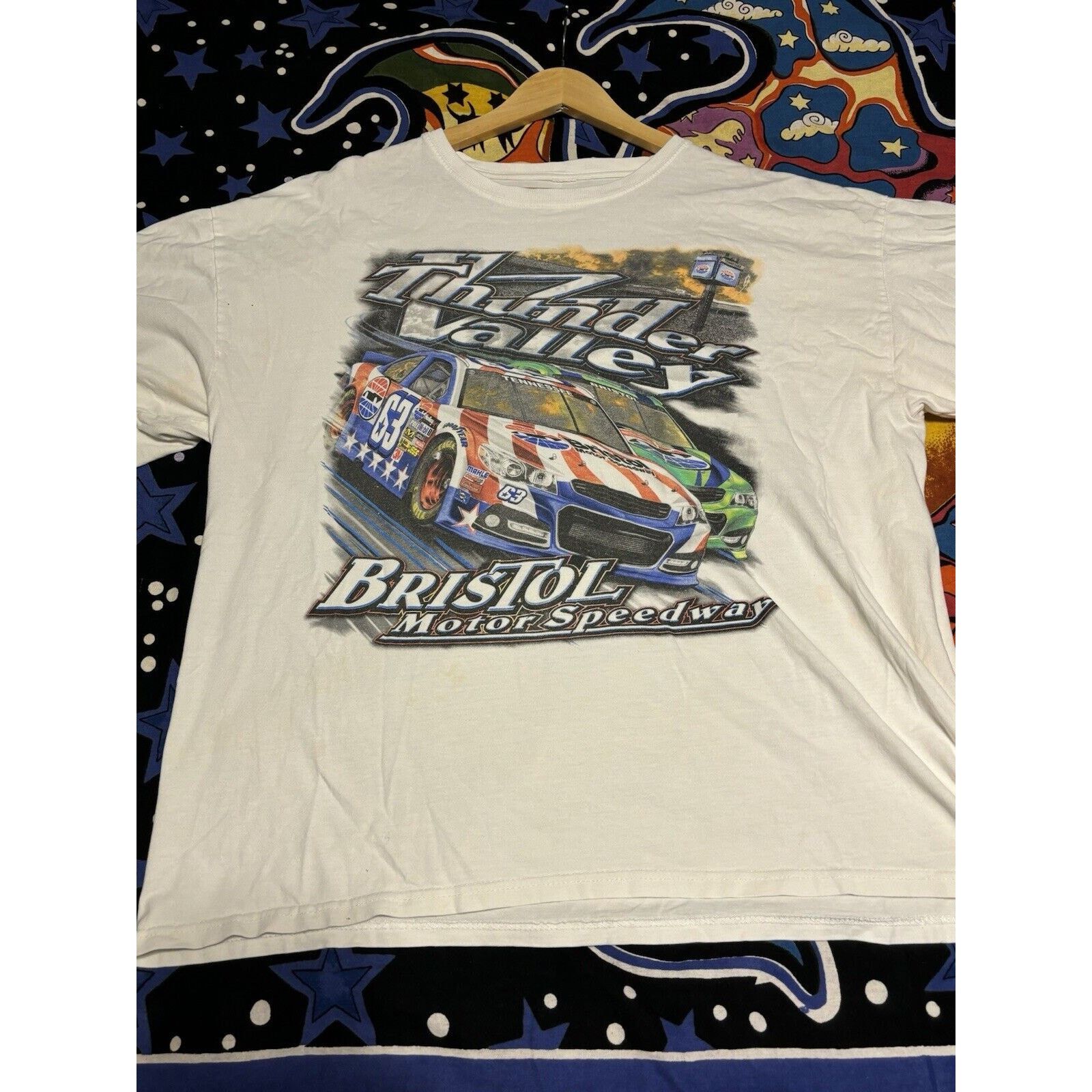 Other Vintage Bristol Motorspeedway thunder Nascar white shirt Size US XL / EU 56 / 4 - 3 Thumbnail