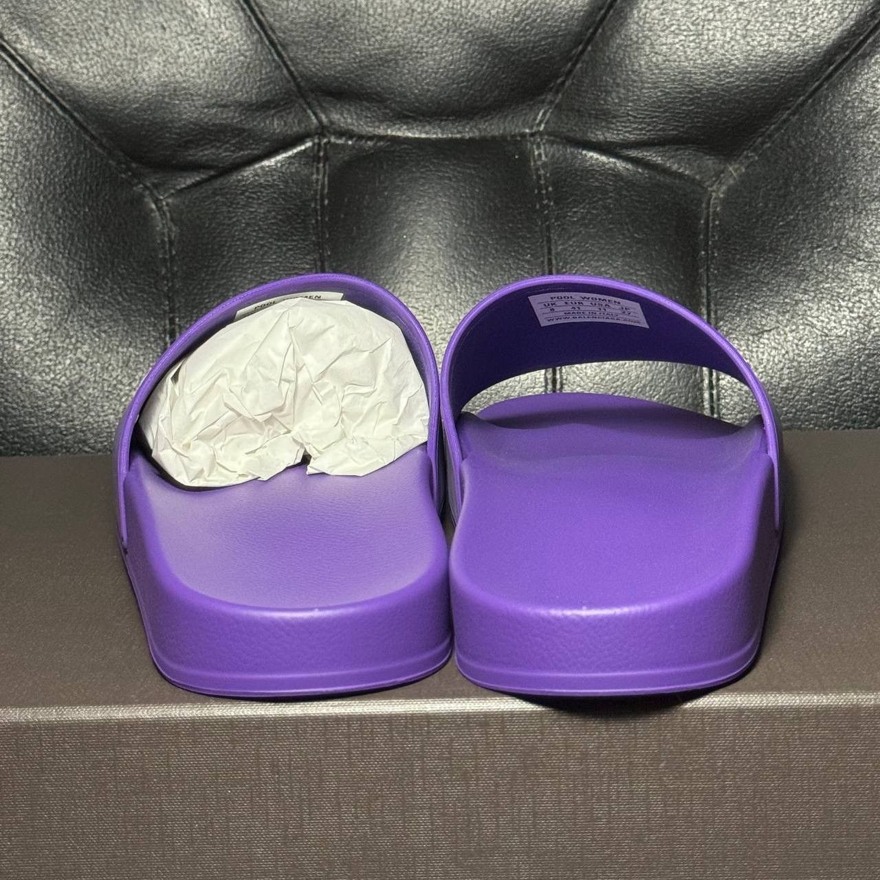 Balenciaga slippers Balenciaga pool slide purple Size US 11 / IT 41 - 9 Thumbnail