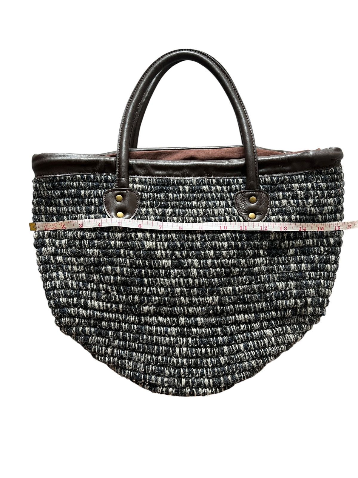 Issey Miyake 1990s Issey Miyake Plantation Bucket Rug Shoulder Bag Size ONE SIZE - 16 Thumbnail
