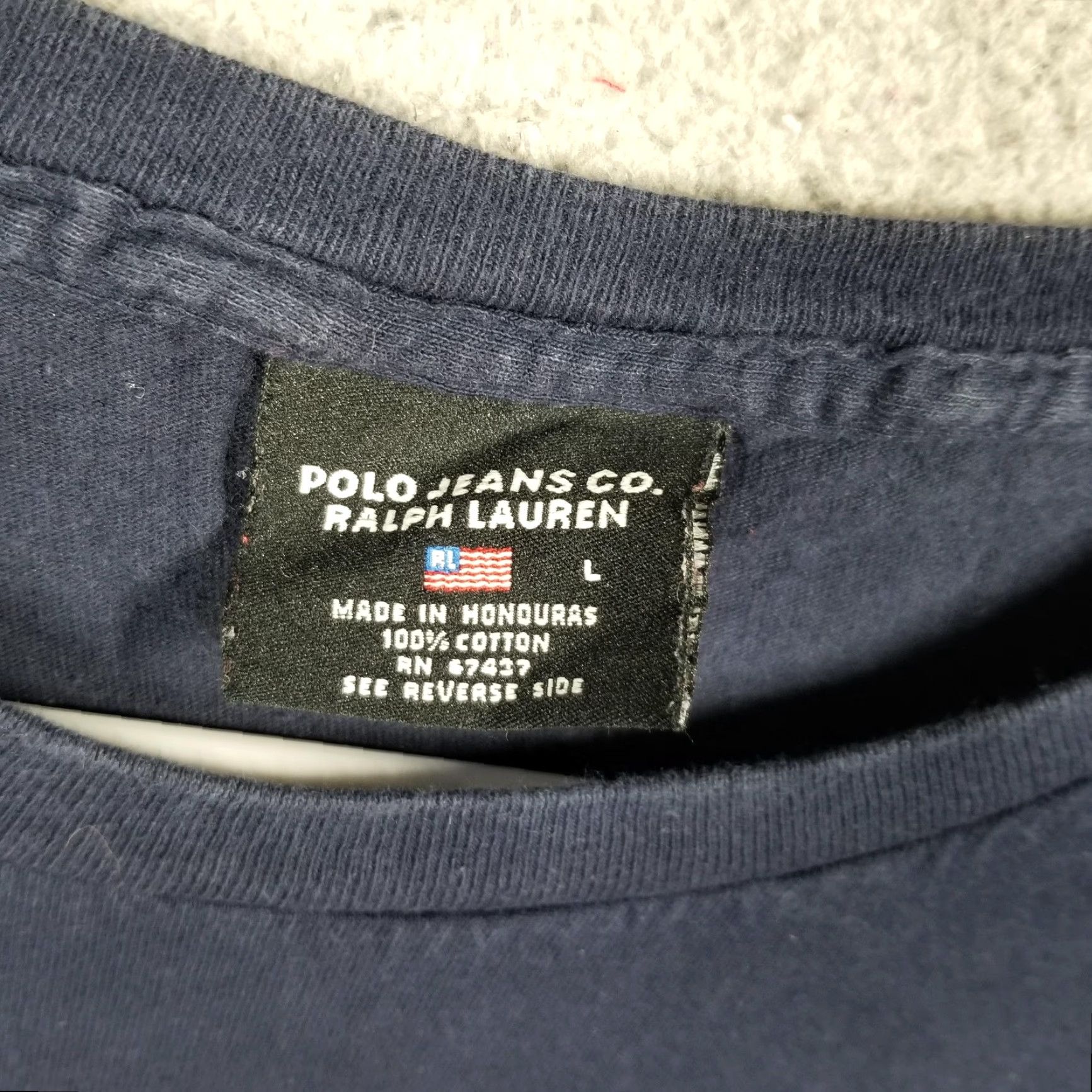 Ralph Lauren VINTAGE Polo Jeans Co. Ralph Lauren Shirt Mens Large Blue RL Logo Graphic T-Shirt Size US L / EU 52-54 / 3 - 5 Thumbnail