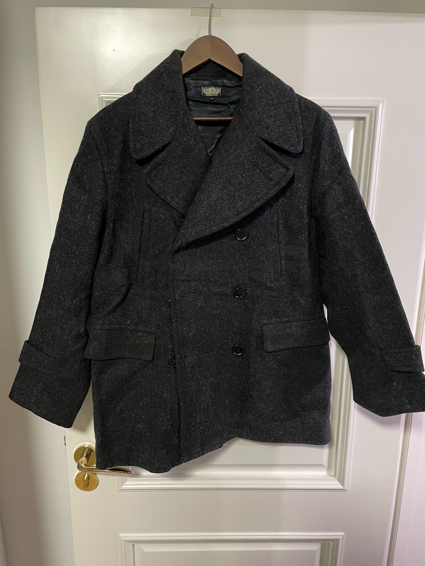 BLACK SIGN Black Sign Vintage Wool Coat Size US L / EU 52-54 / 3 - 1 Thumbnail
