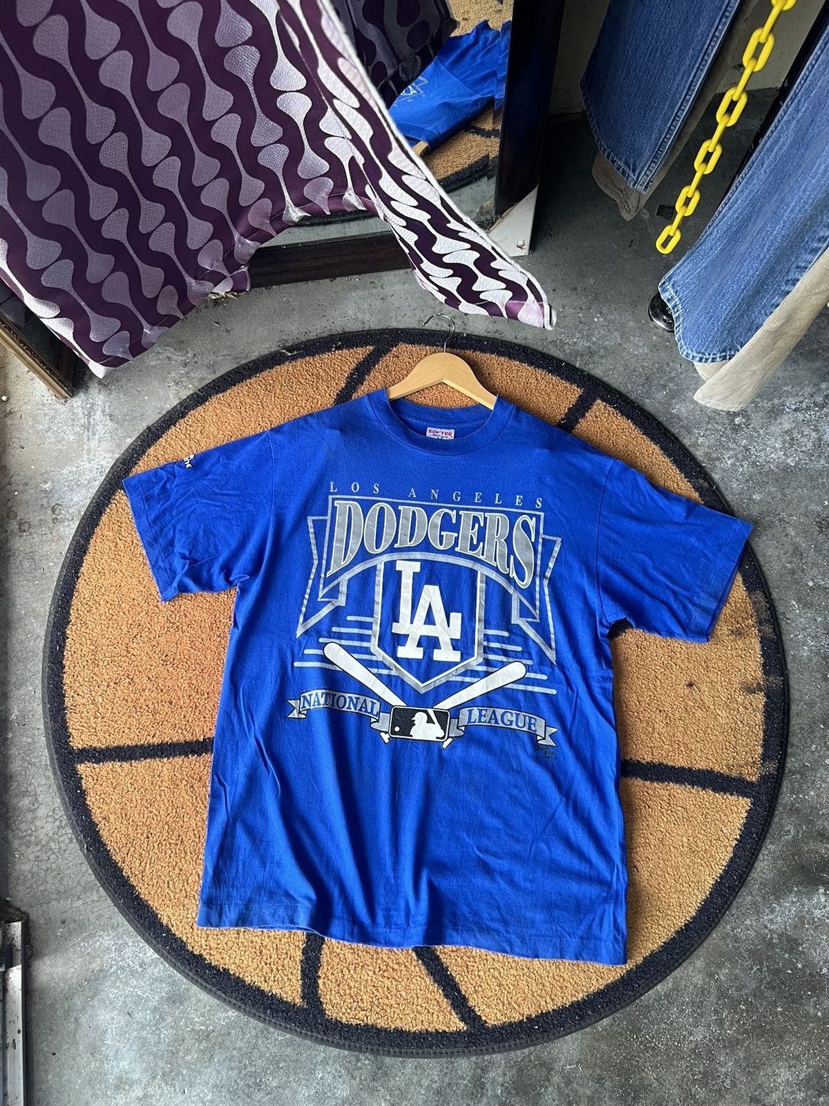 MLB 🔥Vintage 92 La Dodgers by Chalk Line Tees Size US M / EU 48-50 / 2 - 2 Thumbnail