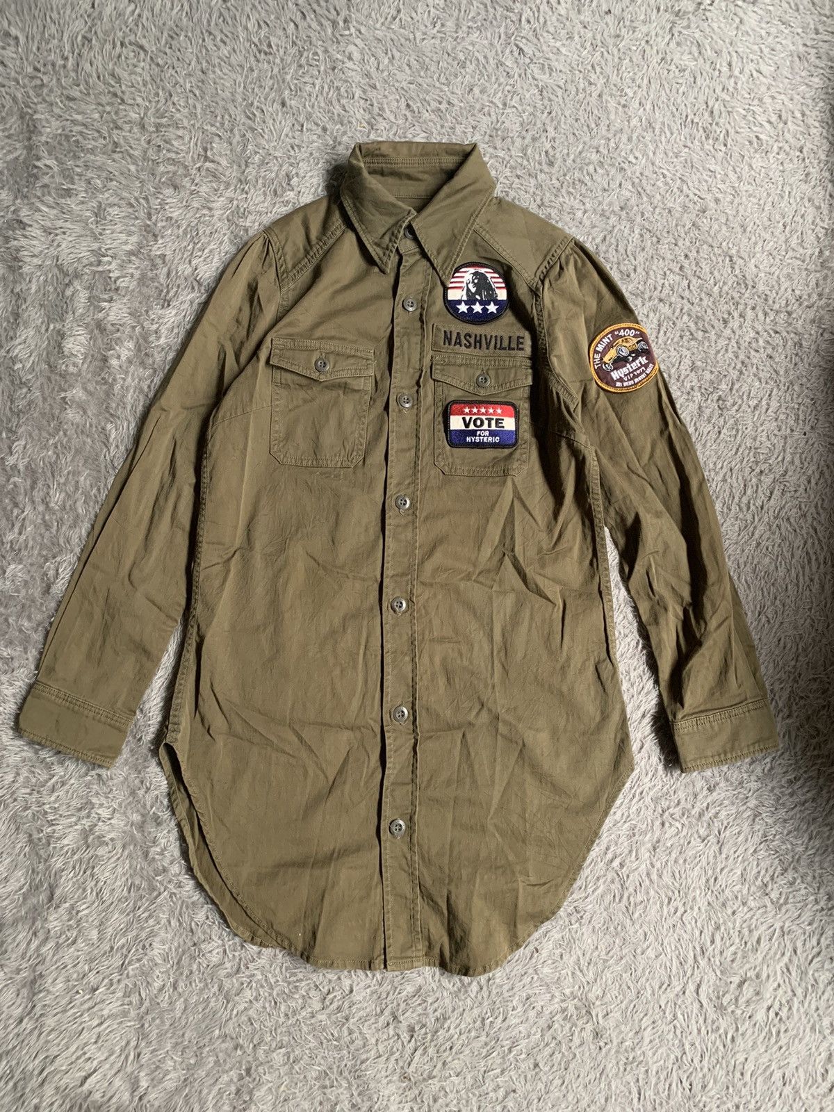 Hysteric Glamour × Japanese Brand × Vintage Hysteric glamour military blouses shirt Size S / US 4 / IT 40 - 1 Thumbnail