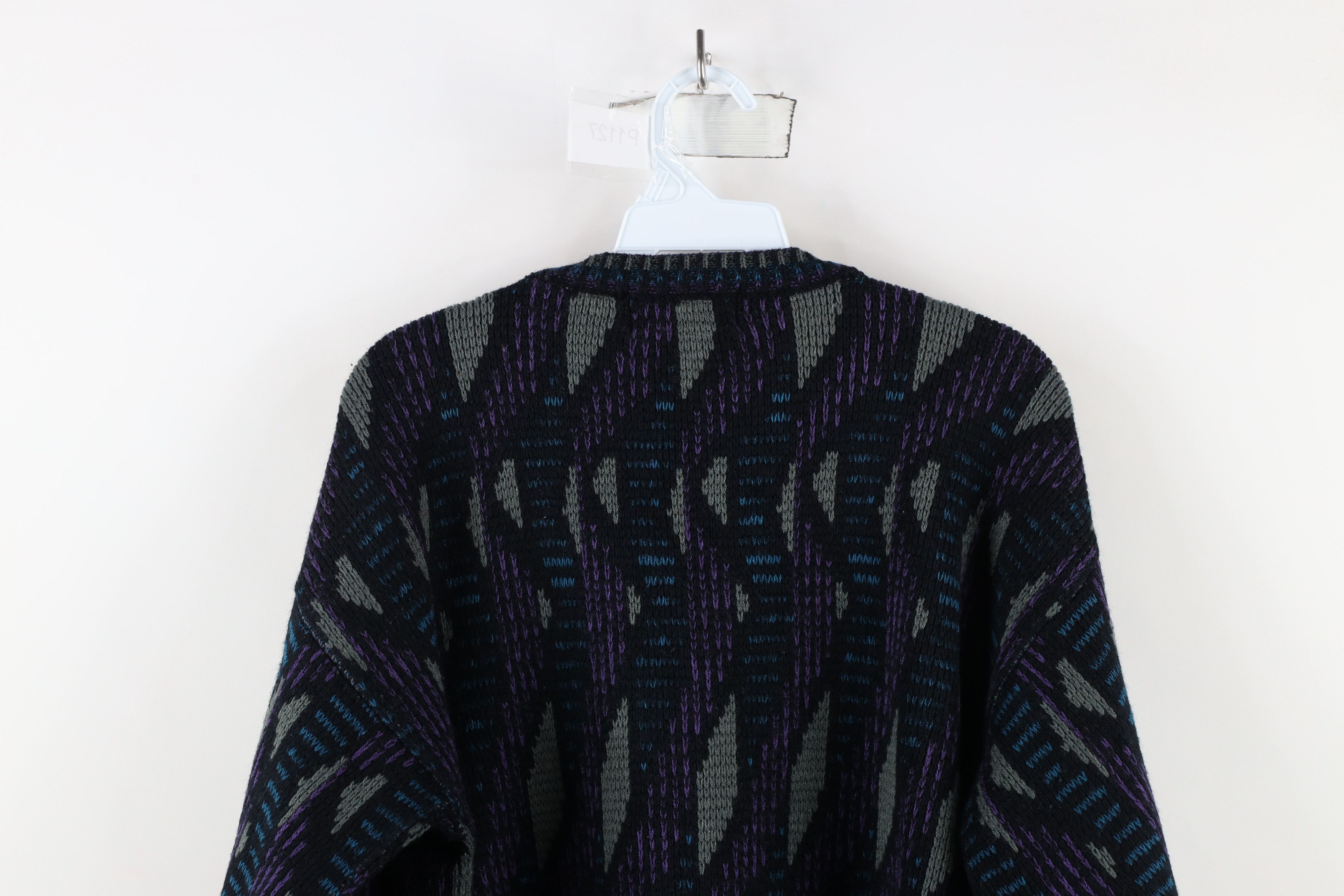 Vintage Vintage 90s Coogi Style Geometric Knit Crewneck Sweater Size US M / EU 48-50 / 2 - 8 Thumbnail