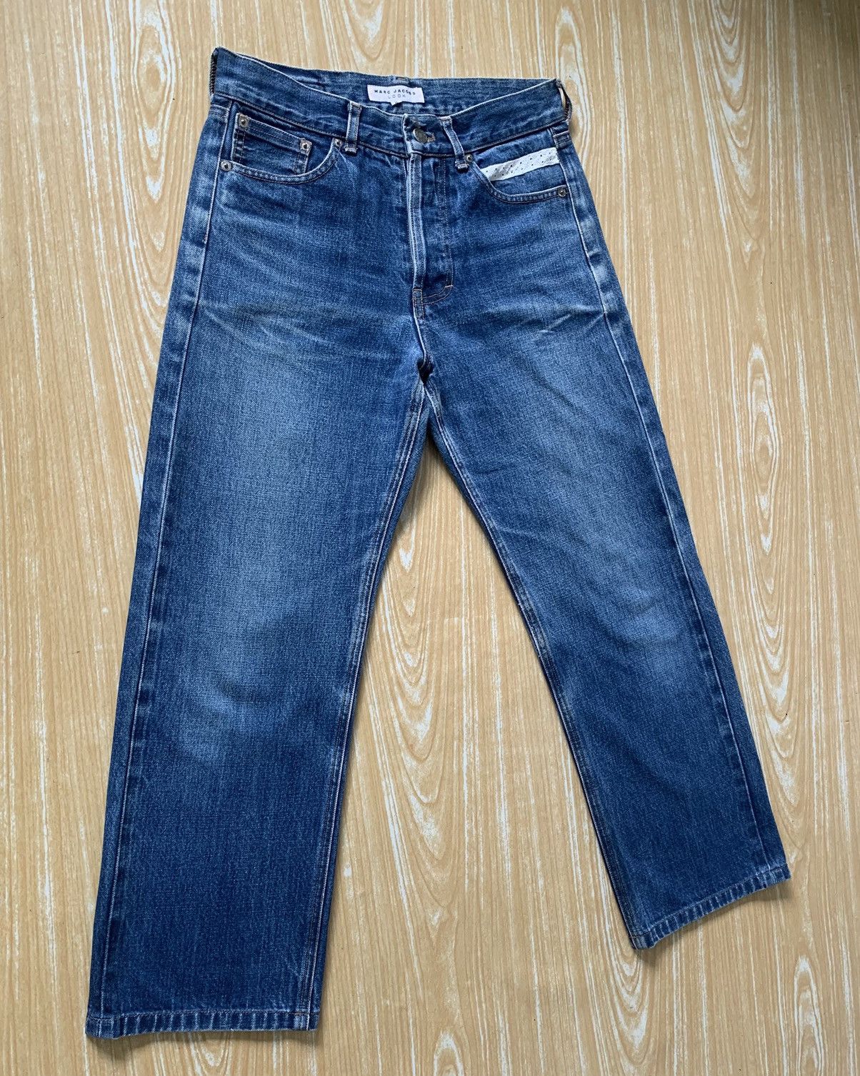 Vintage Marc Jacobs Look Selvedge Denim Pants Size US 27 - 4 Thumbnail