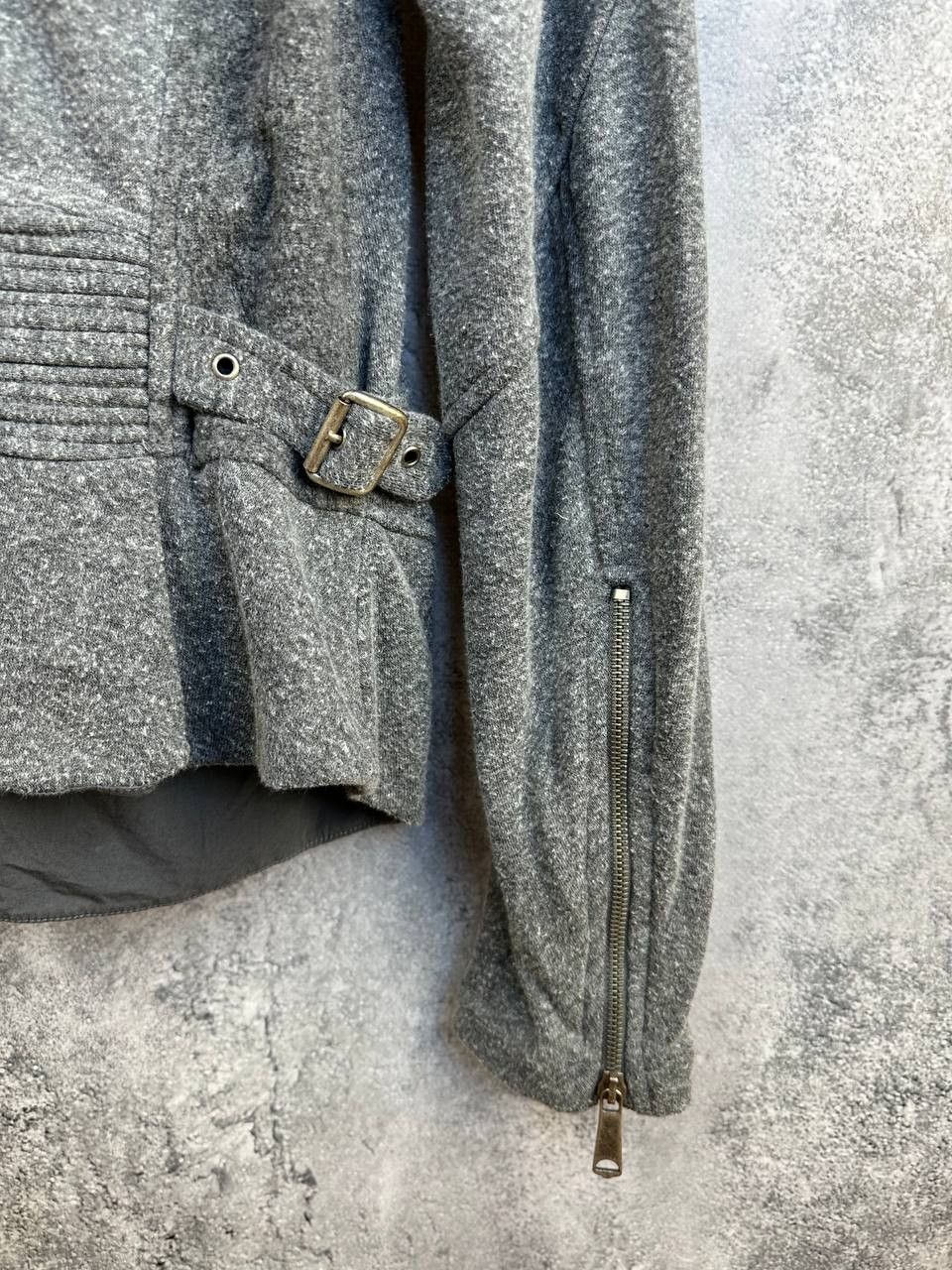 Diesel Diesel Wool Blend Avant-Garde Zip Jacket Cinch Straps Slim Size S / US 4 / IT 40 - 9 Thumbnail
