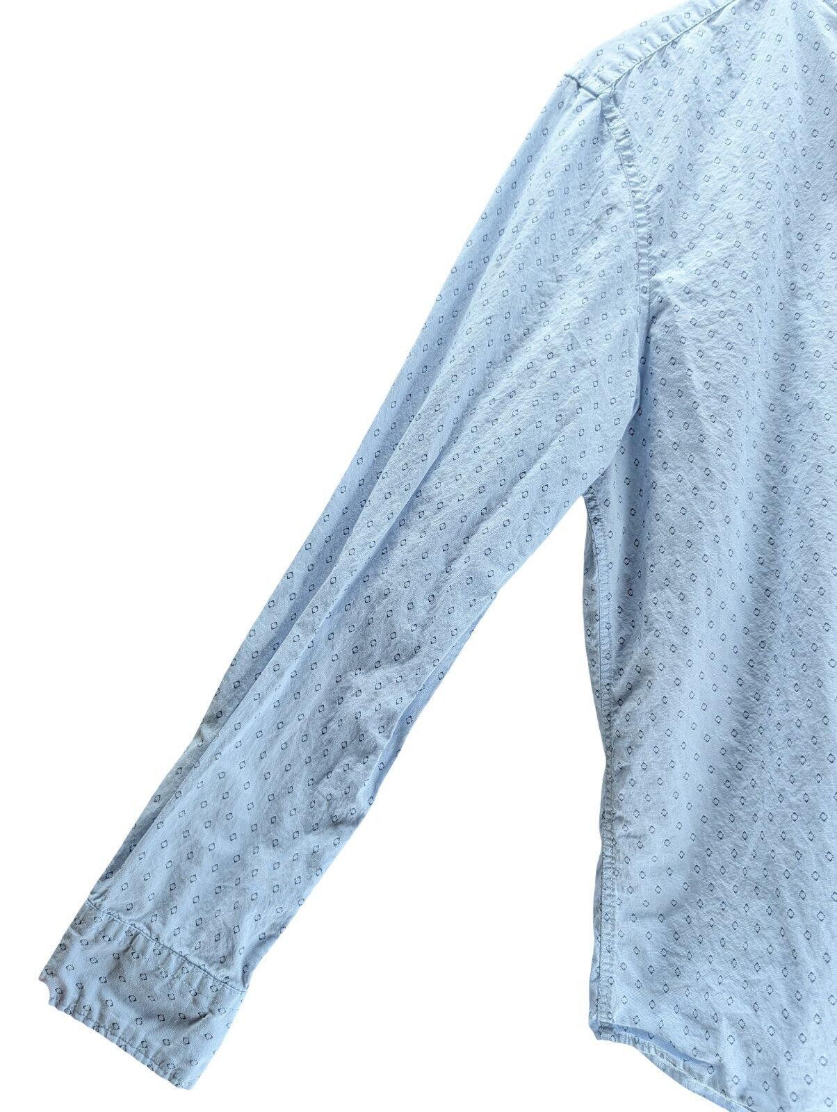 American Eagle Outfitters American Eagle Button Down Shirt Men M Diamond Light Blue Size US M / EU 48-50 / 2 - 3 Thumbnail