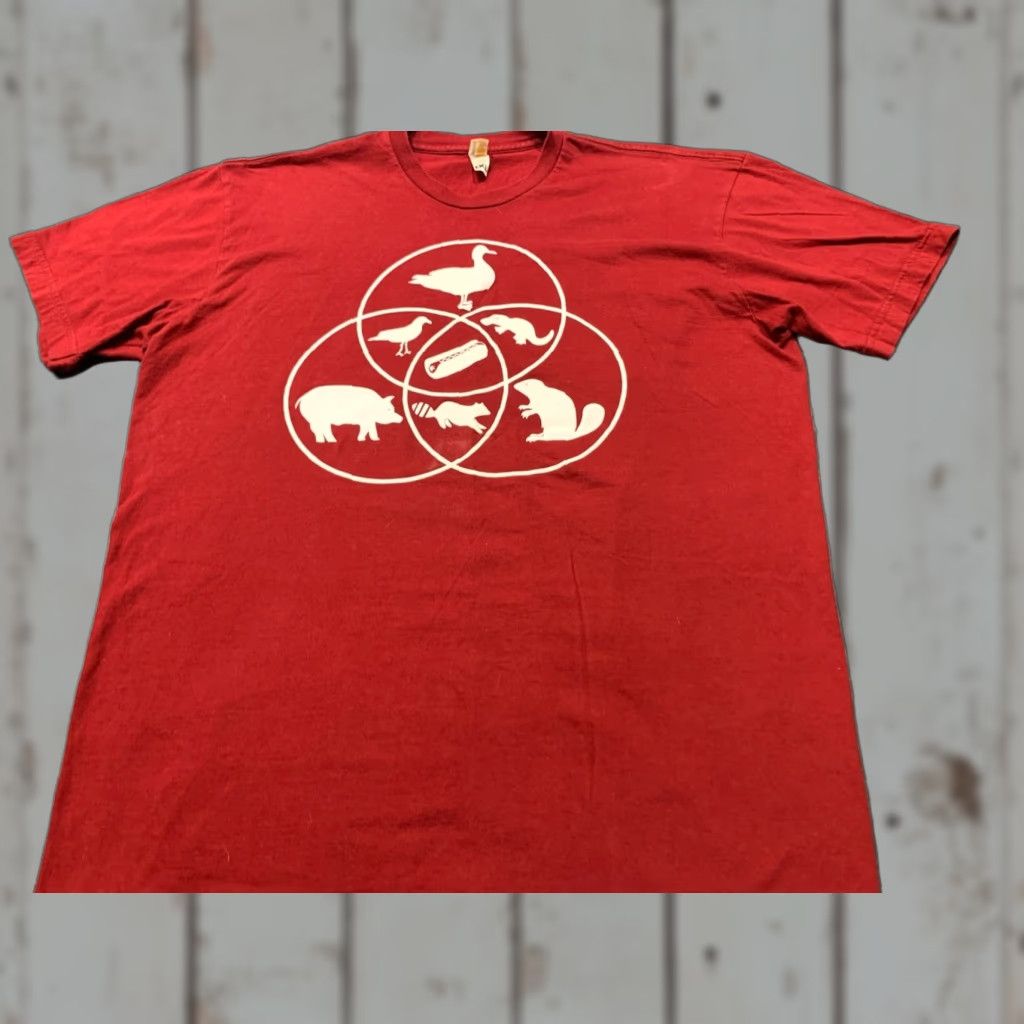 Vintage VINTAGE Shirt.woot! Red Graphic T-Shirt Men's XL Size US XL / EU 56 / 4 - 1 Thumbnail