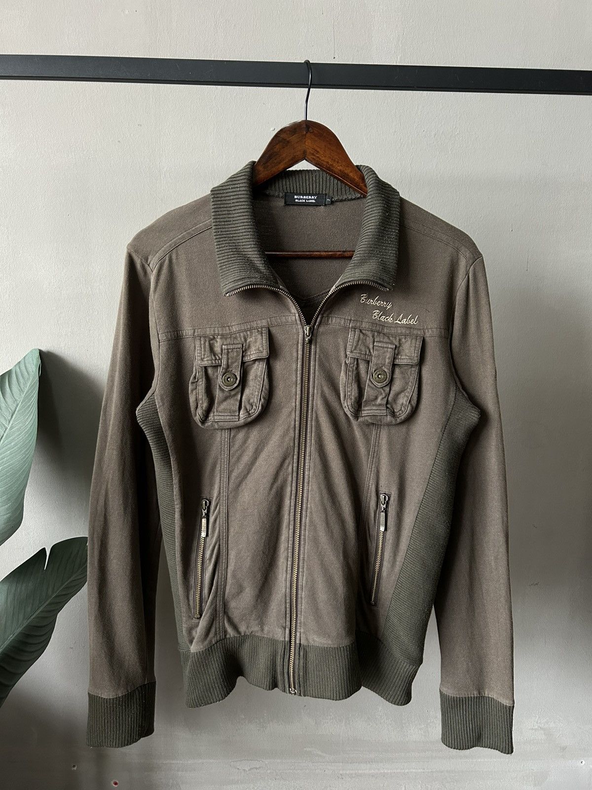 Burberry Embroidery Zipper Jacket