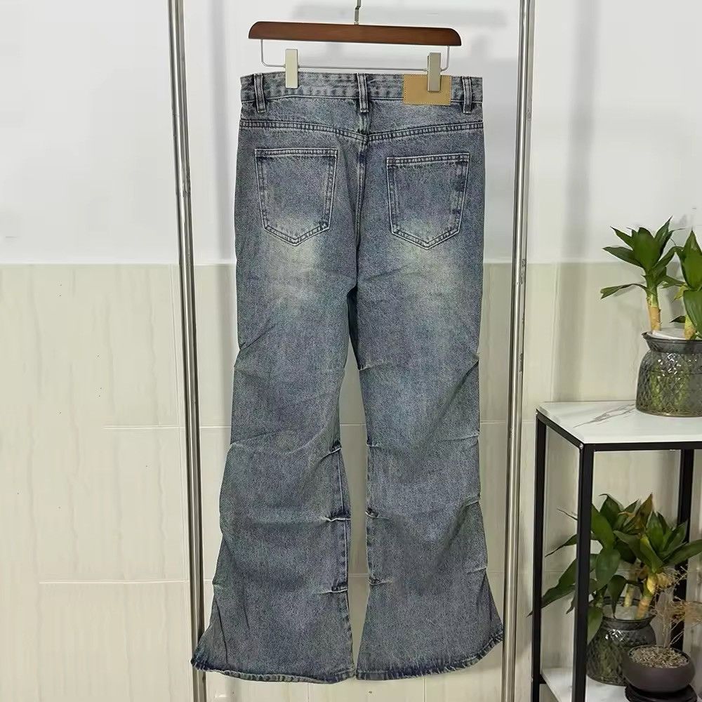 Jean × Vintage Distressed Micro-flare Jeans Size US 31 - 5 Thumbnail