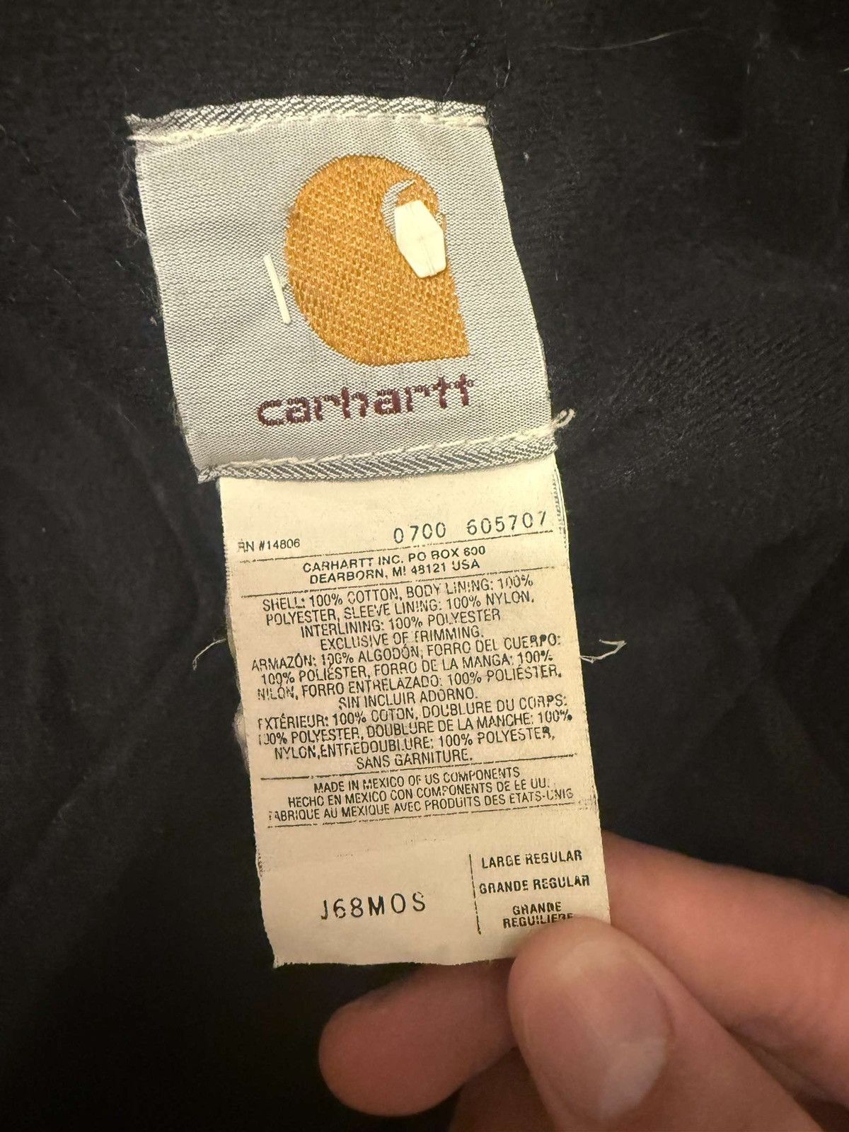 Carhartt Vintage Carhartt J68 MOS faded green Size US L / EU 52-54 / 3 - 3 Thumbnail
