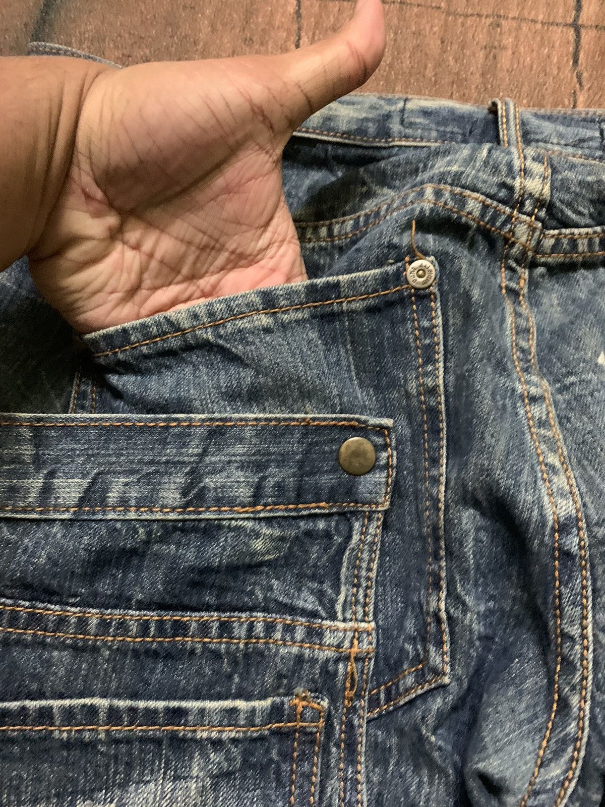 If Six Was Nine CRAZY BONDAGE PUNK double knee / double waist multipocket Size US 34 / EU 50 - 20 Thumbnail