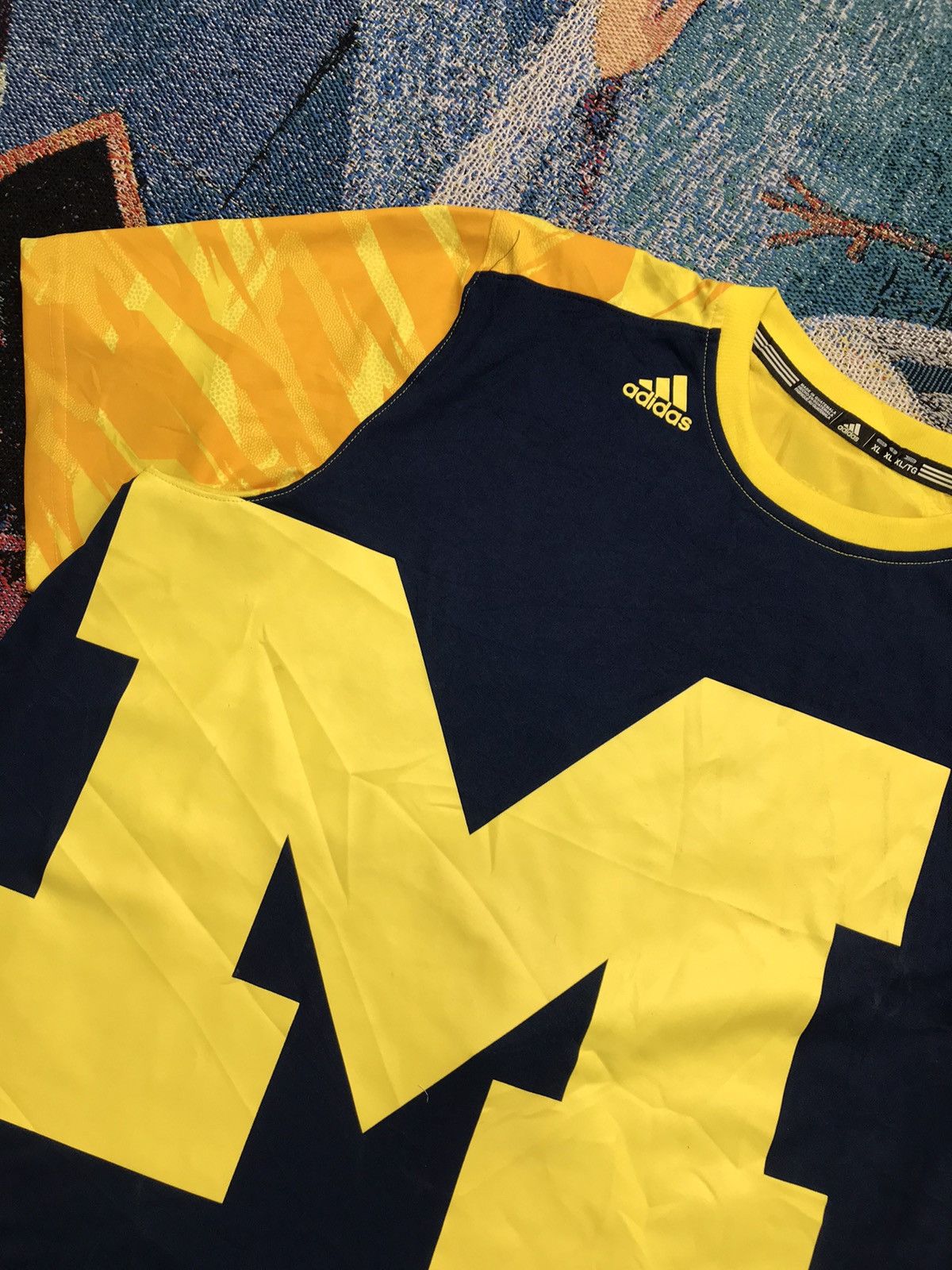 Adidas Vintage adidas Michigan wolverines Jersey Size US M / EU 48-50 / 2 - 5 Thumbnail